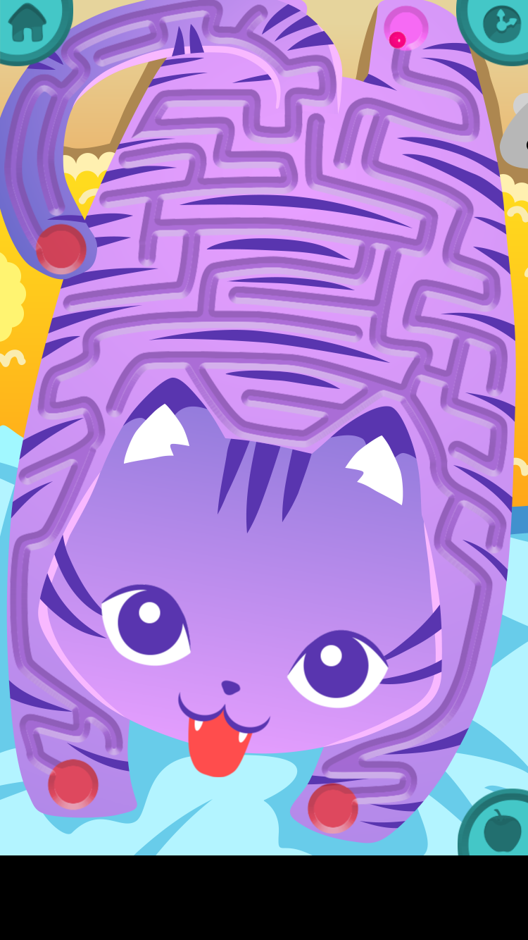 اسکرین شات 3 برنامه Animal Mazes