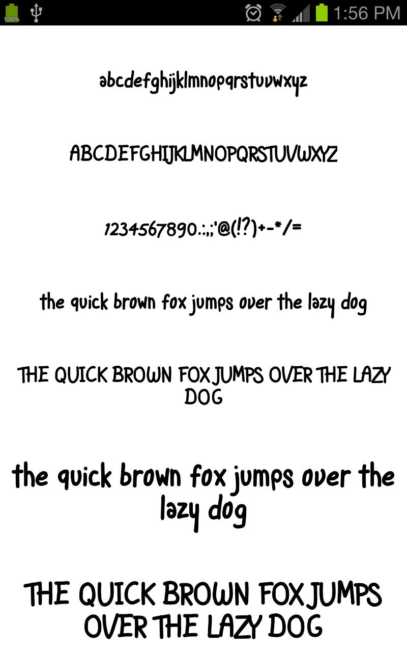 اسکرین شات 4 برنامه Pencil Fonts Message Maker