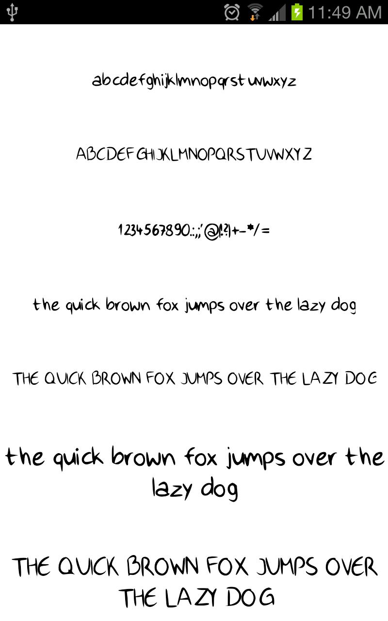 اسکرین شات 6 برنامه Written Fonts Message Maker