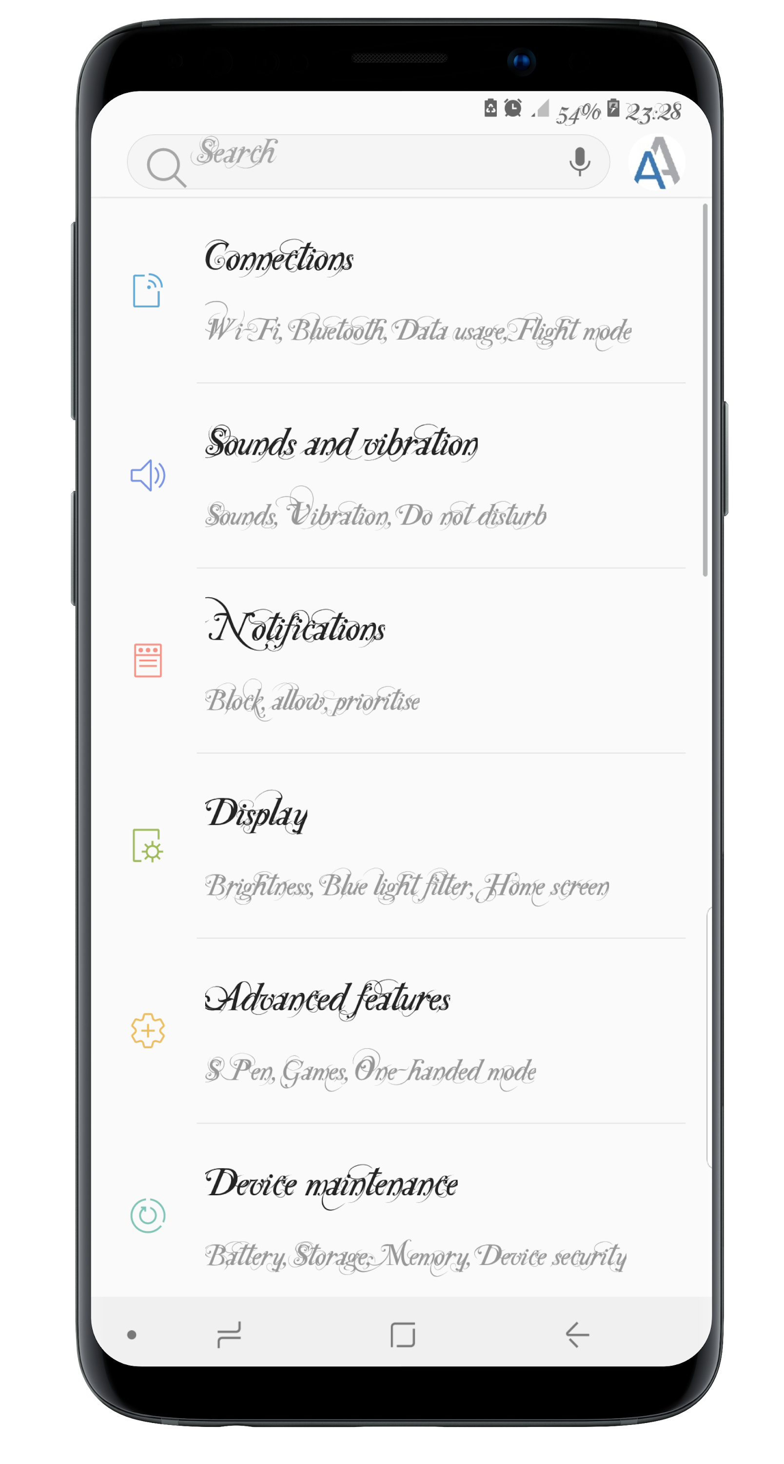 اسکرین شات 4 برنامه Stylish Fonts for FlipFont