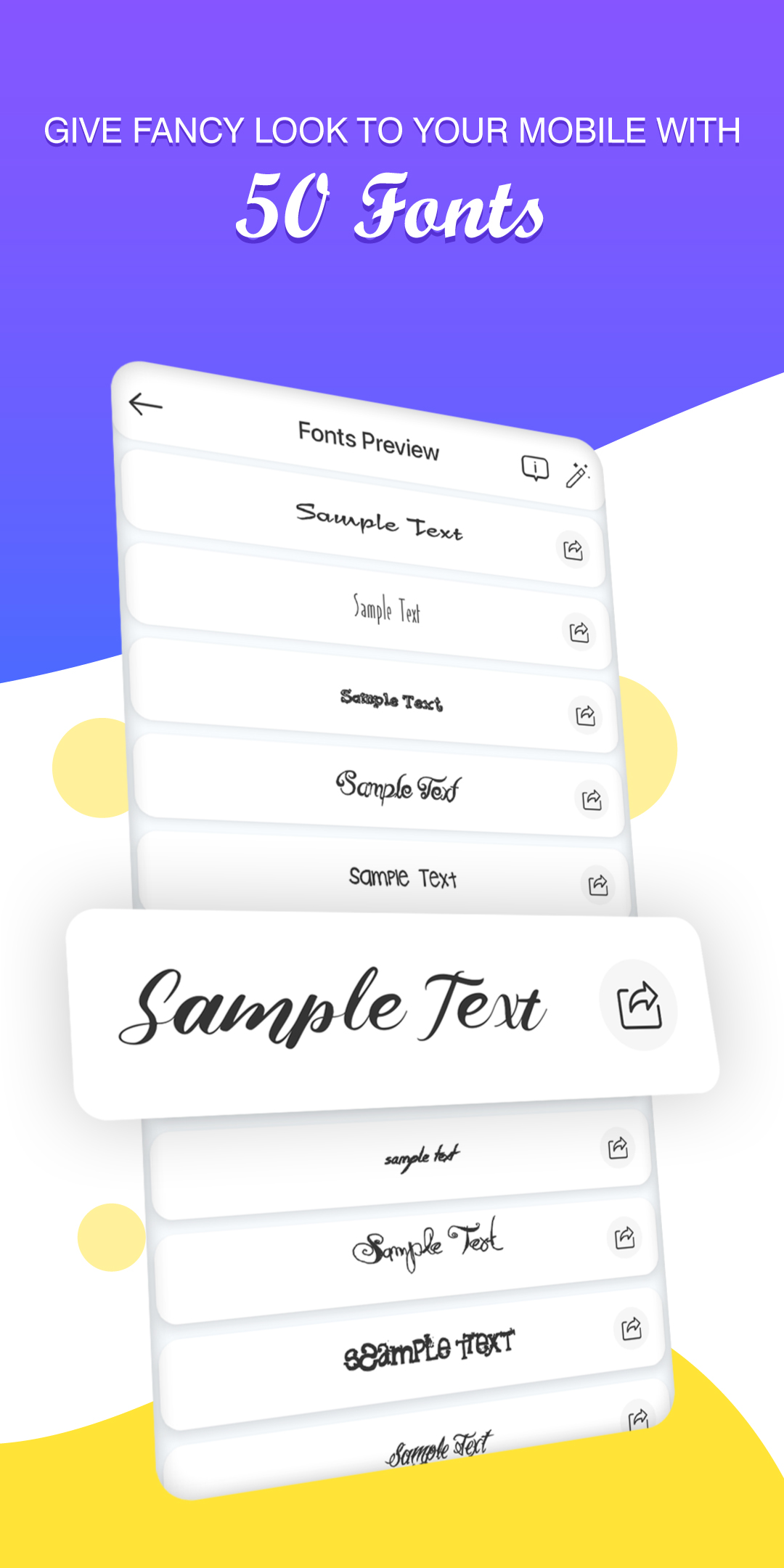 اسکرین شات 2 برنامه Fancy Fonts, Text and Nickname