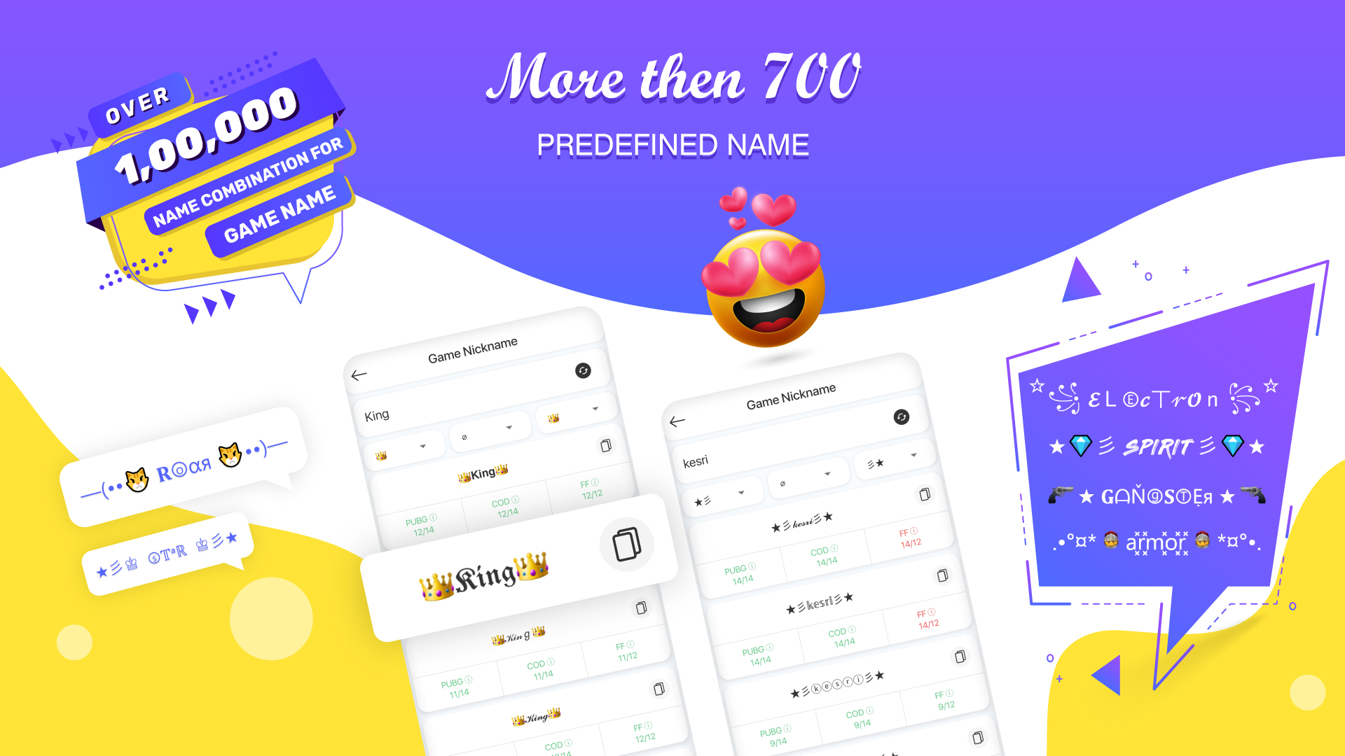 اسکرین شات 3 برنامه Fancy Fonts, Text and Nickname