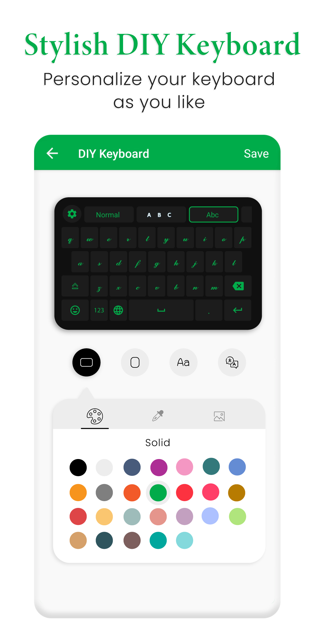 اسکرین شات 2 برنامه Stylish Fonts Keyboard