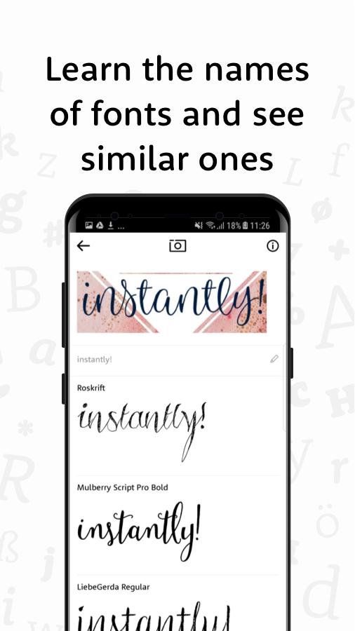 اسکرین شات 4 برنامه WhatTheFont