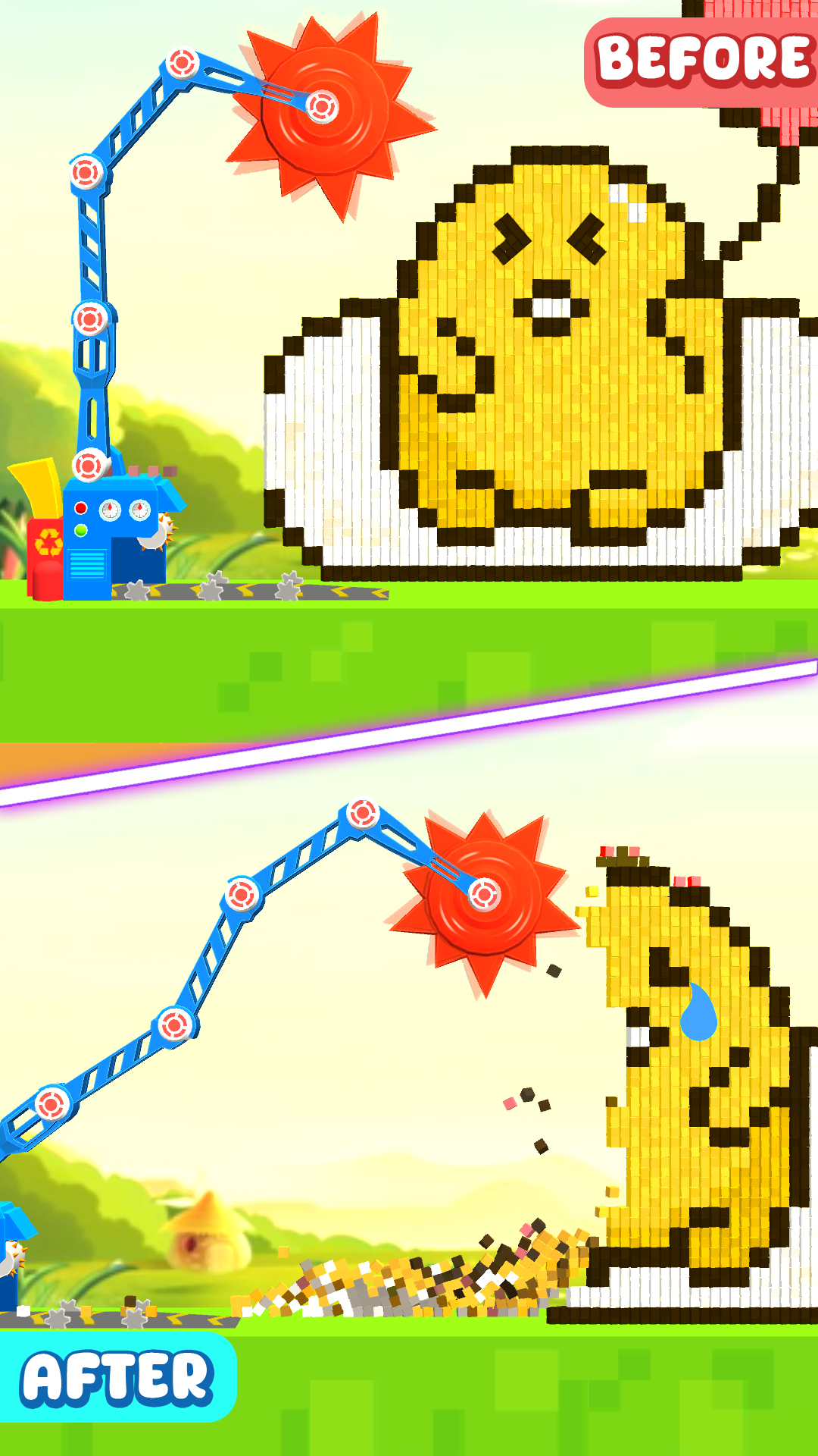 اسکرین شات 1 بازی Block Crusher: Bucket Teardown