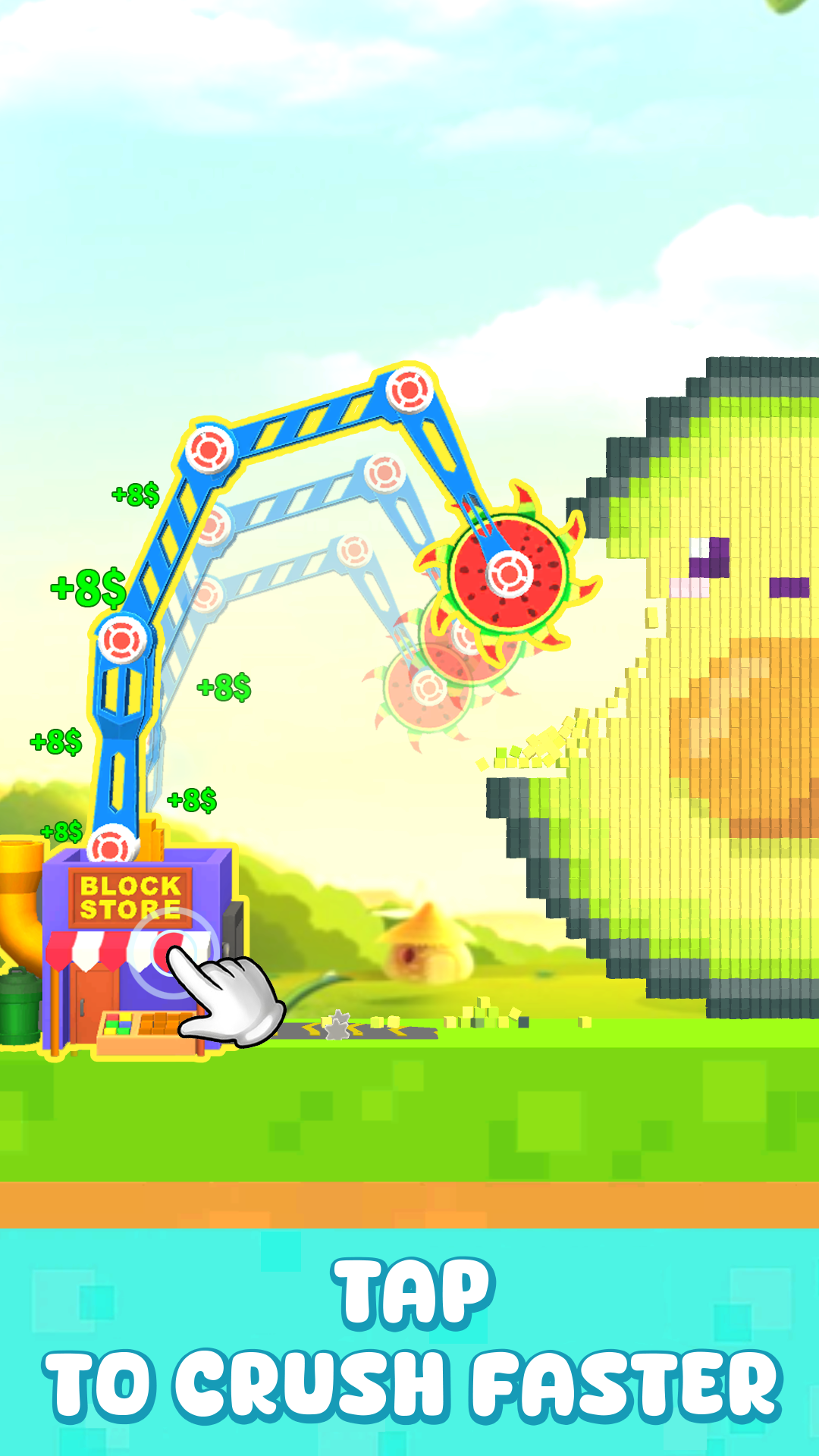 اسکرین شات 4 بازی Block Crusher: Bucket Teardown