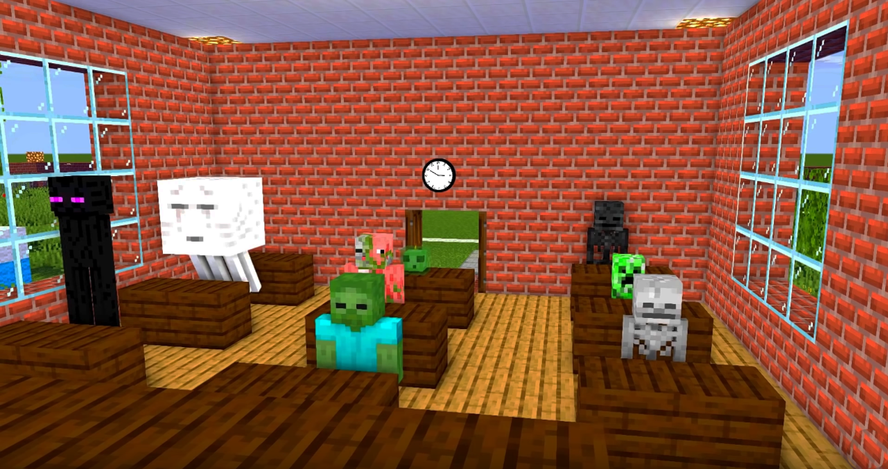 اسکرین شات 3 برنامه Monster School Mod for MCPE