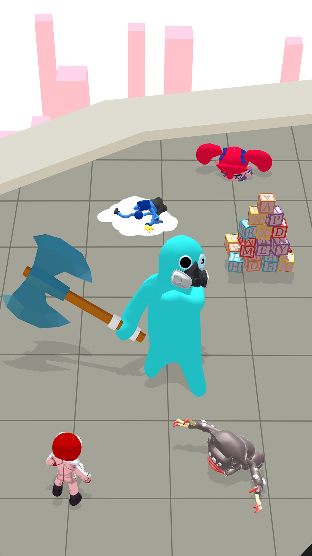 اسکرین شات 2 بازی Smashers io: Blue Monster