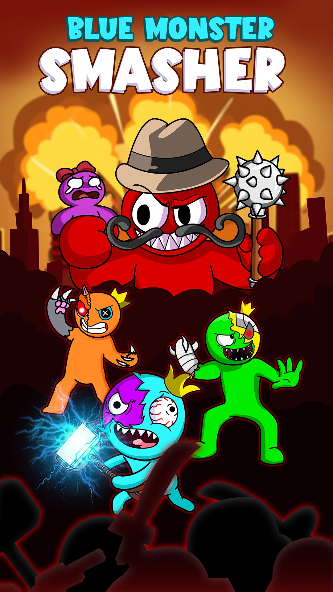 اسکرین شات 1 بازی Smashers io: Blue Monster