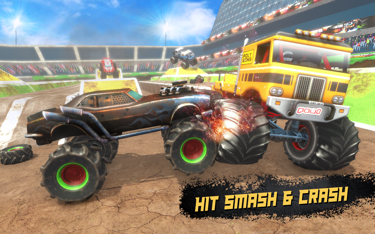 اسکرین شات 2 بازی Monster  Car Demolition Derby