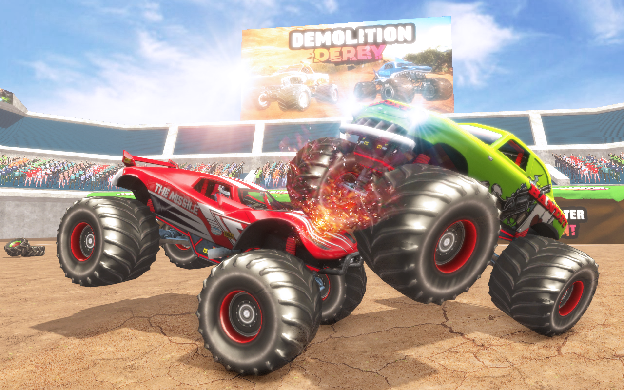 اسکرین شات 1 بازی Monster  Car Demolition Derby