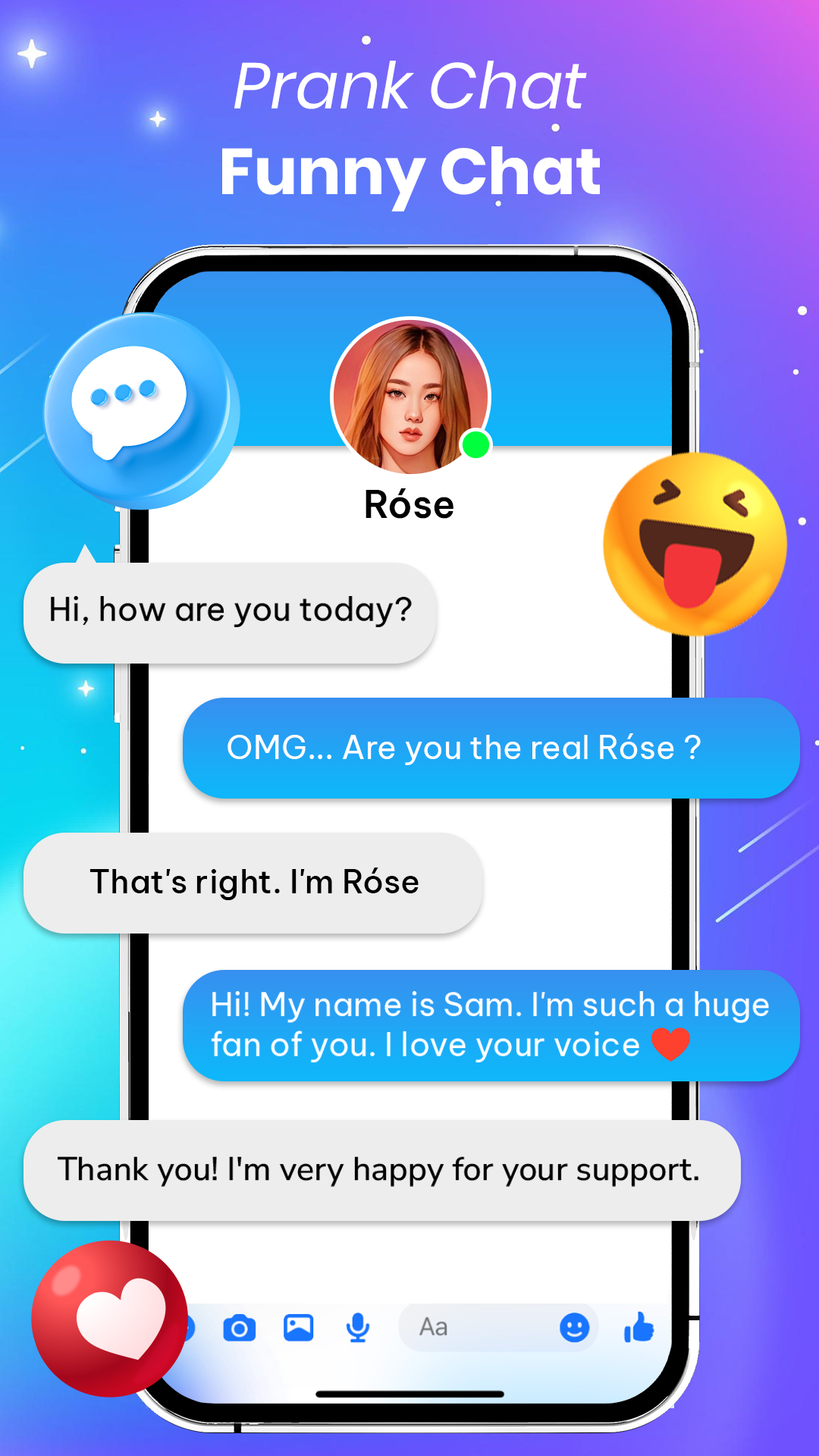 اسکرین شات 3 برنامه Viral Prank Video Call & Chat