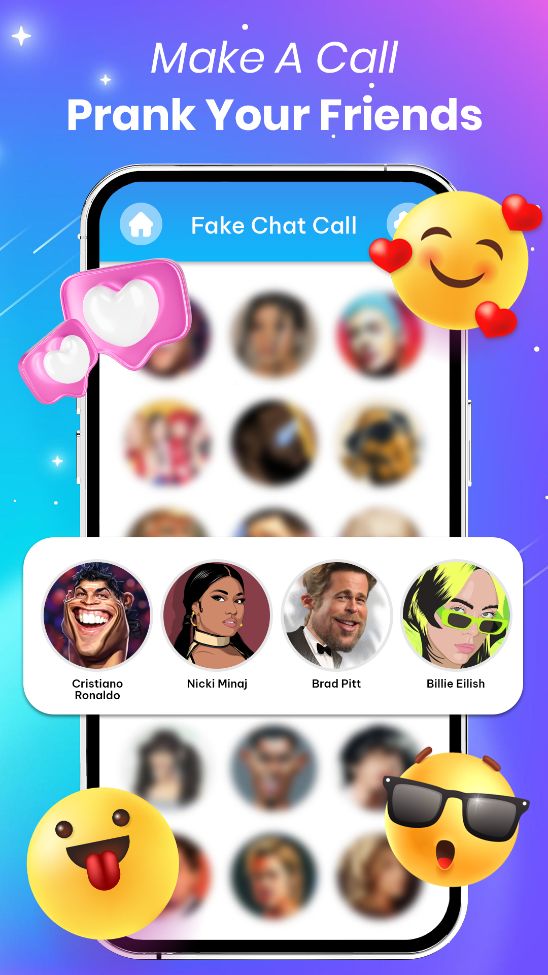 اسکرین شات 4 برنامه Viral Prank Video Call & Chat