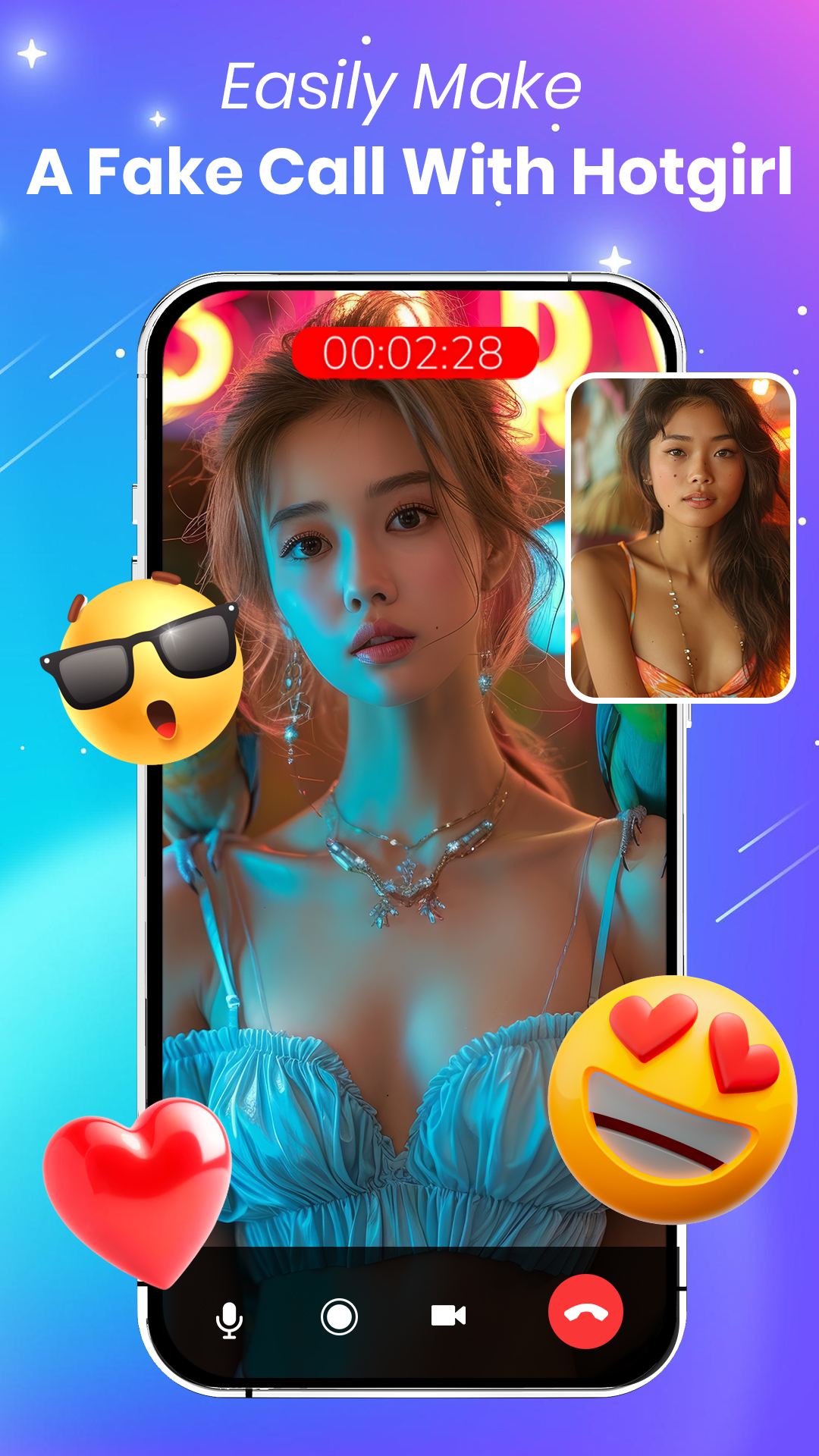 اسکرین شات 1 برنامه Viral Prank Video Call & Chat