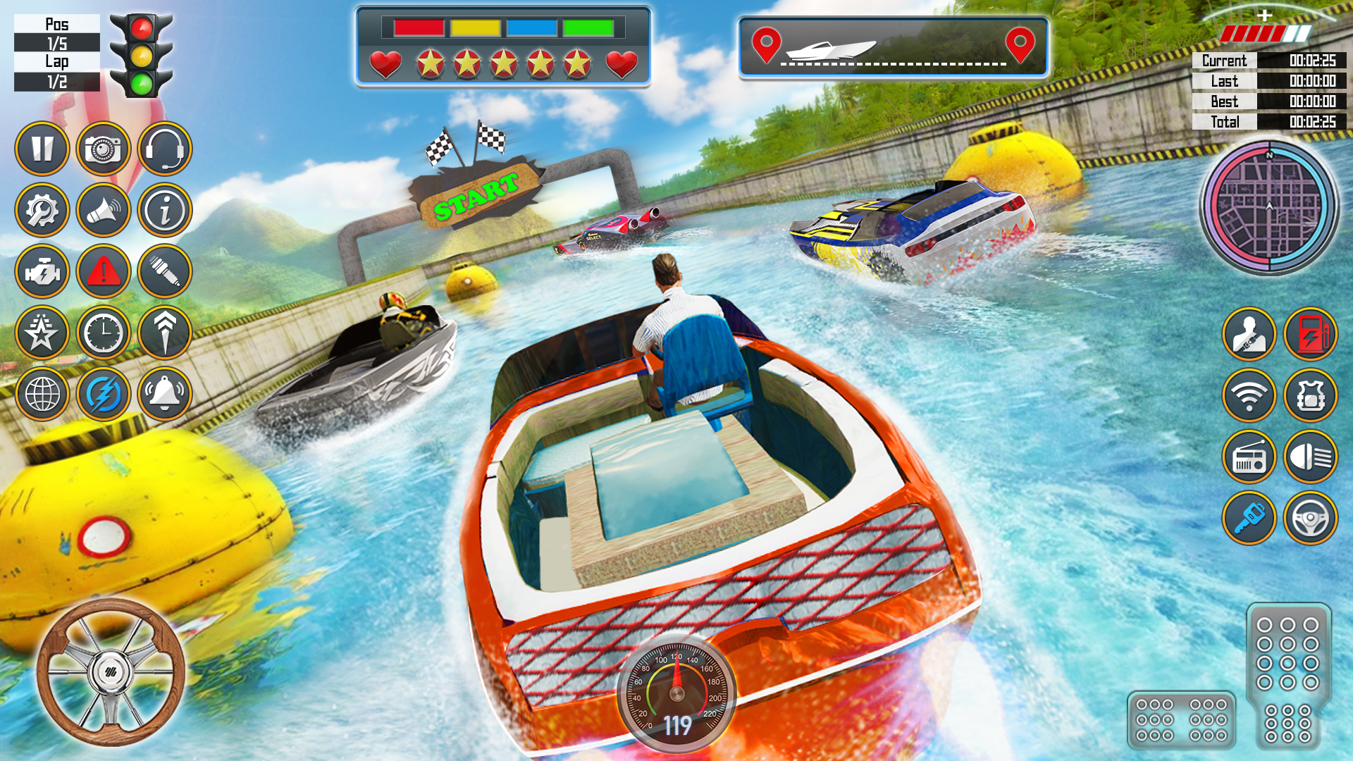 اسکرین شات 1 بازی Speed Boat Racing: Boat games