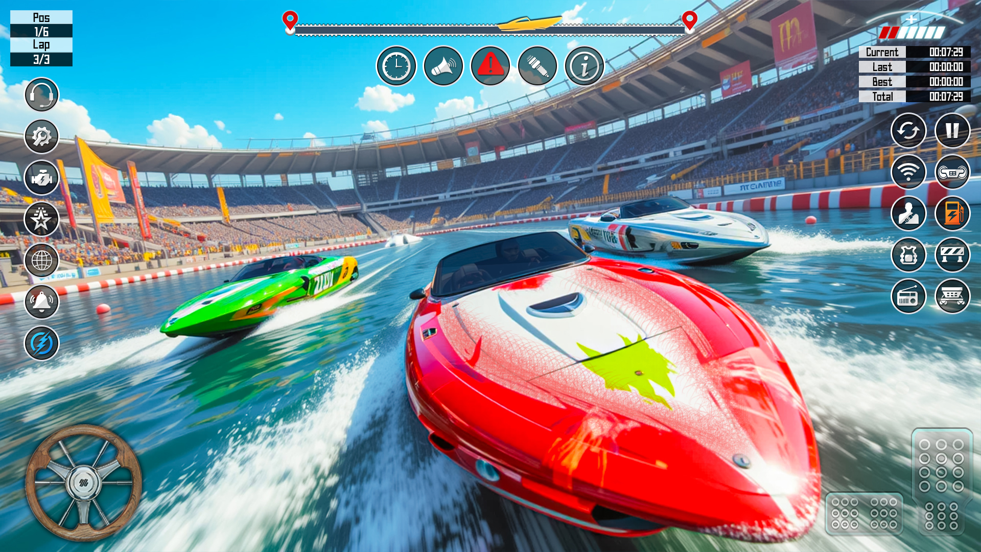 اسکرین شات 3 بازی Speed Boat Racing: Boat games