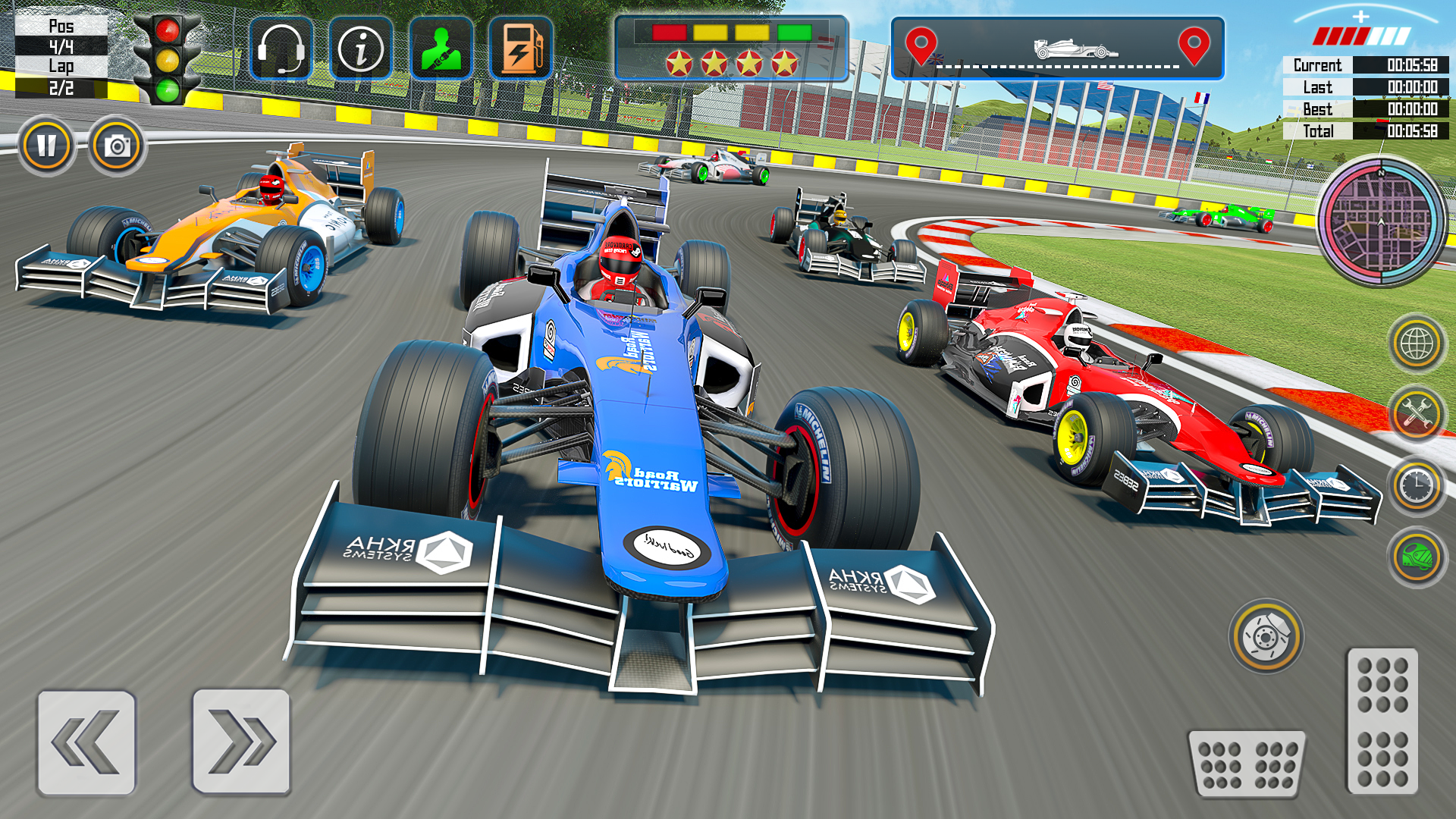 اسکرین شات 5 برنامه Real Formula Car Racing Games