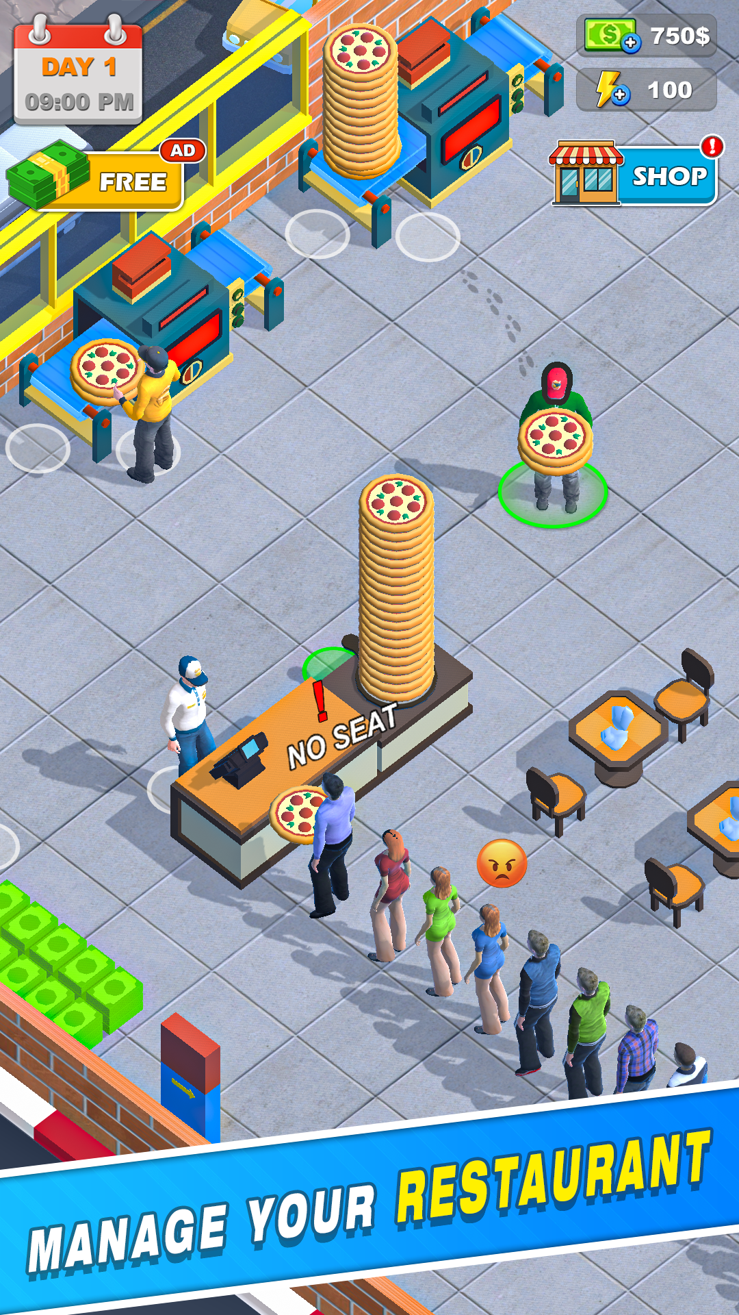 اسکرین شات 1 بازی My Pizza Shop Simulator Game