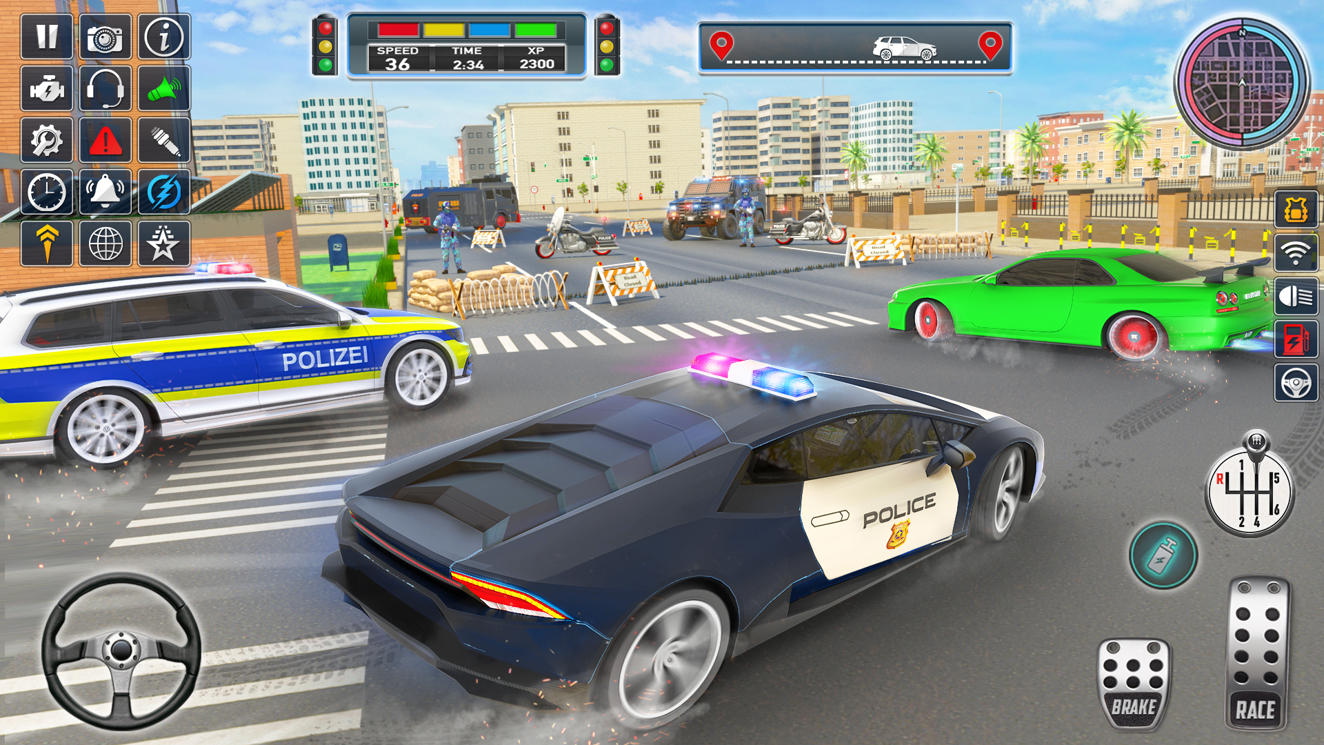 اسکرین شات 2 بازی Police Car Games: Car Driving