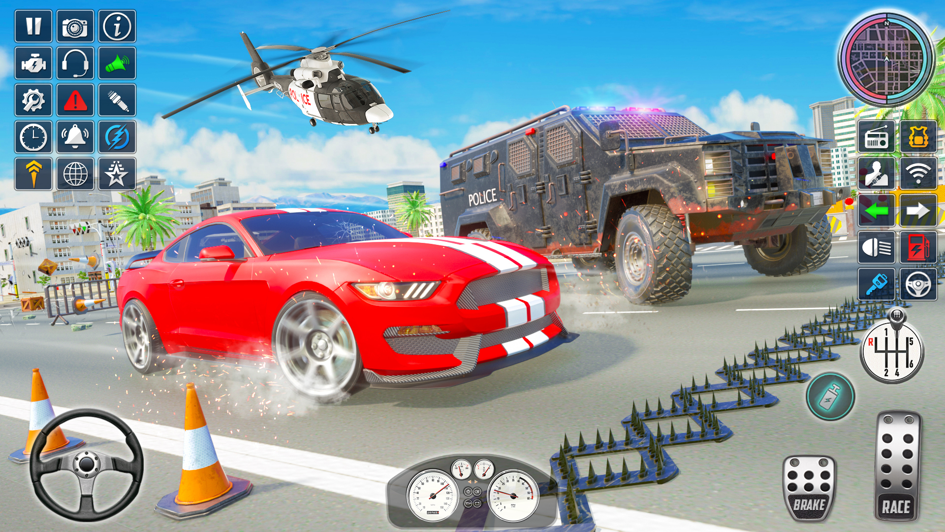 اسکرین شات 6 بازی Police Car Games: Car Driving