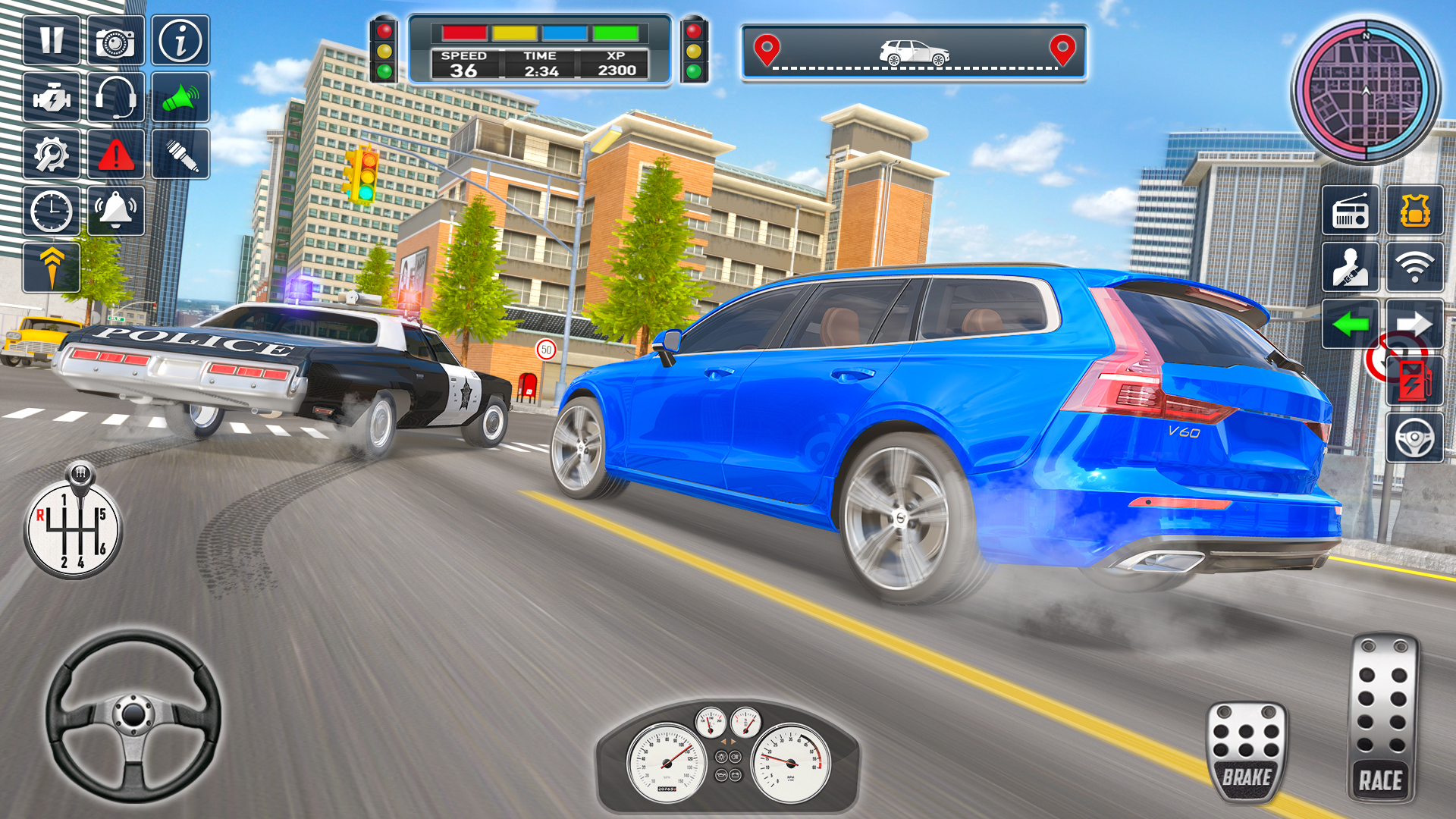 اسکرین شات 3 بازی Police Car Games: Car Driving