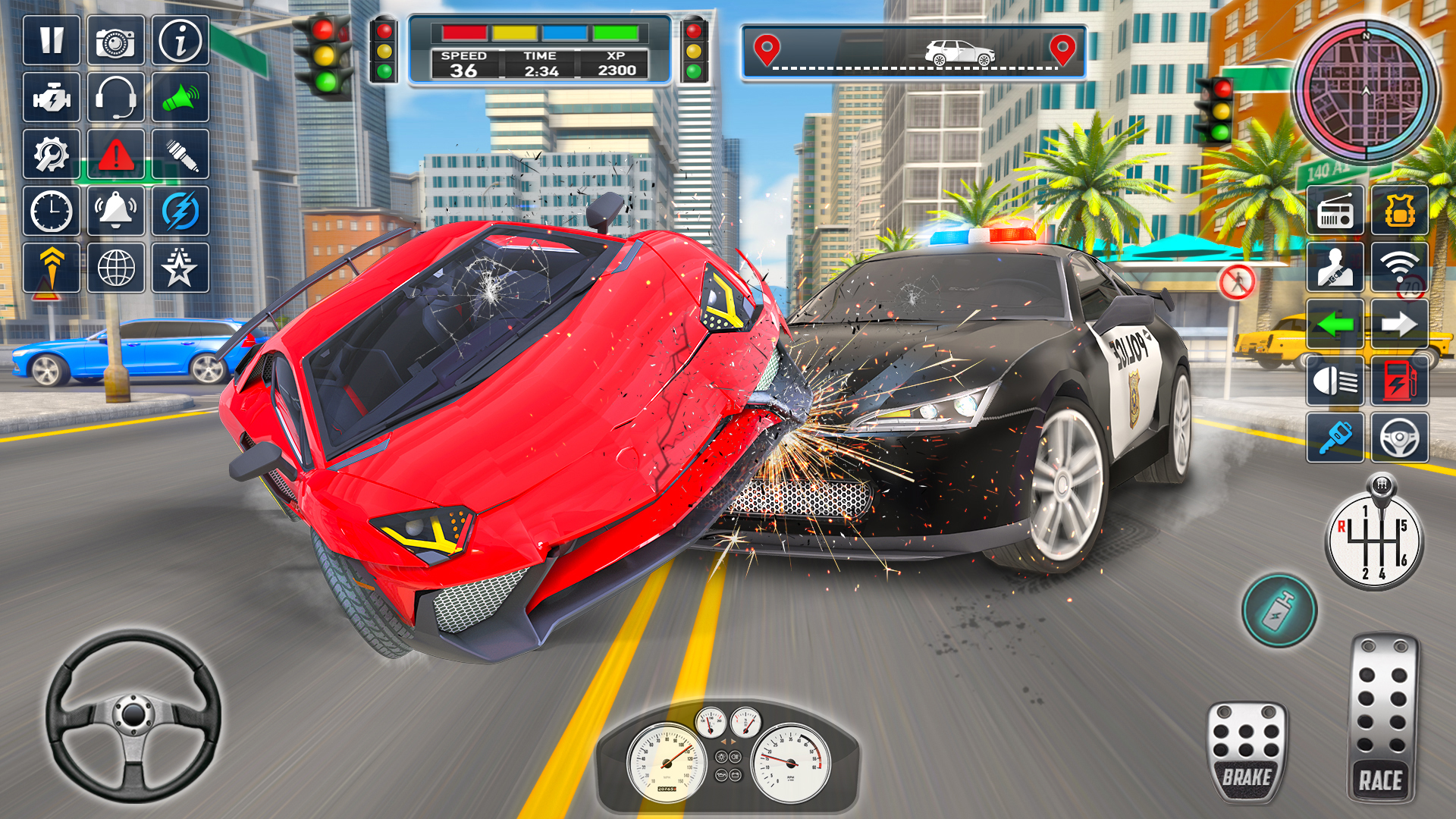 اسکرین شات 4 بازی Police Car Games: Car Driving