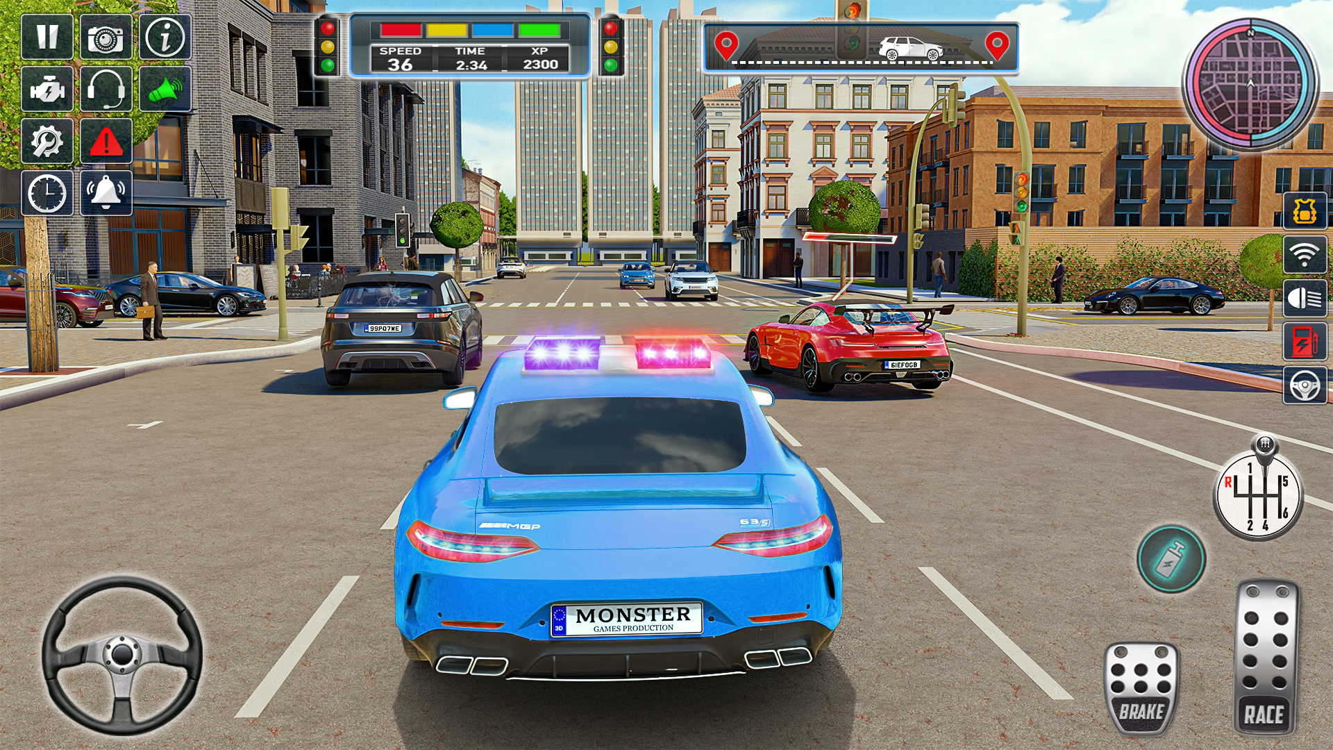 اسکرین شات 1 بازی Police Car Games: Car Driving