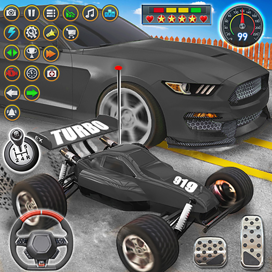 اسکرین شات 1 برنامه Mini Car Racing: RC Car Games