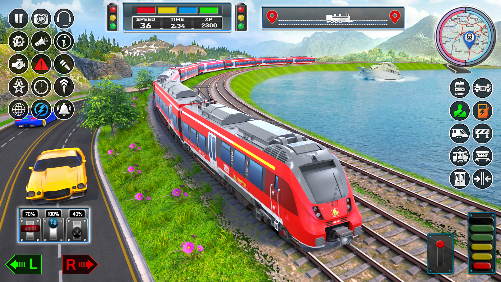اسکرین شات 3 بازی City Train Game 3d Train games