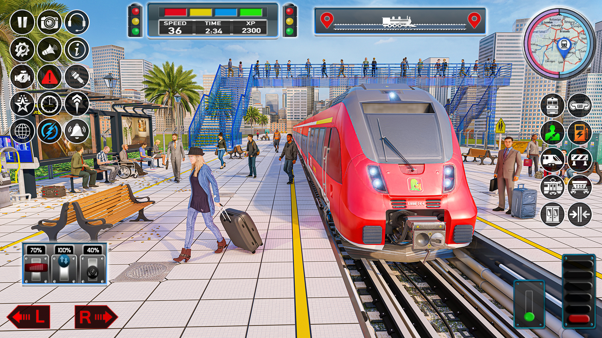 اسکرین شات 5 بازی City Train Game 3d Train games