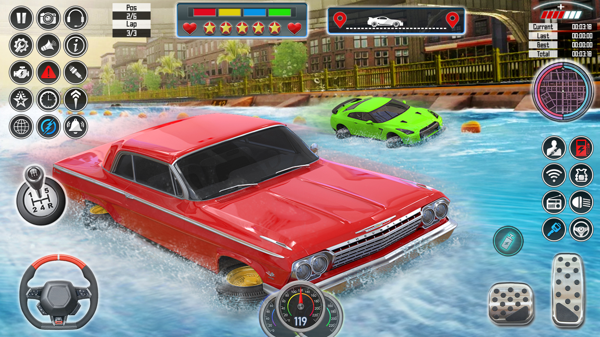 اسکرین شات 7 بازی Water Car Racing 3d: Car Games