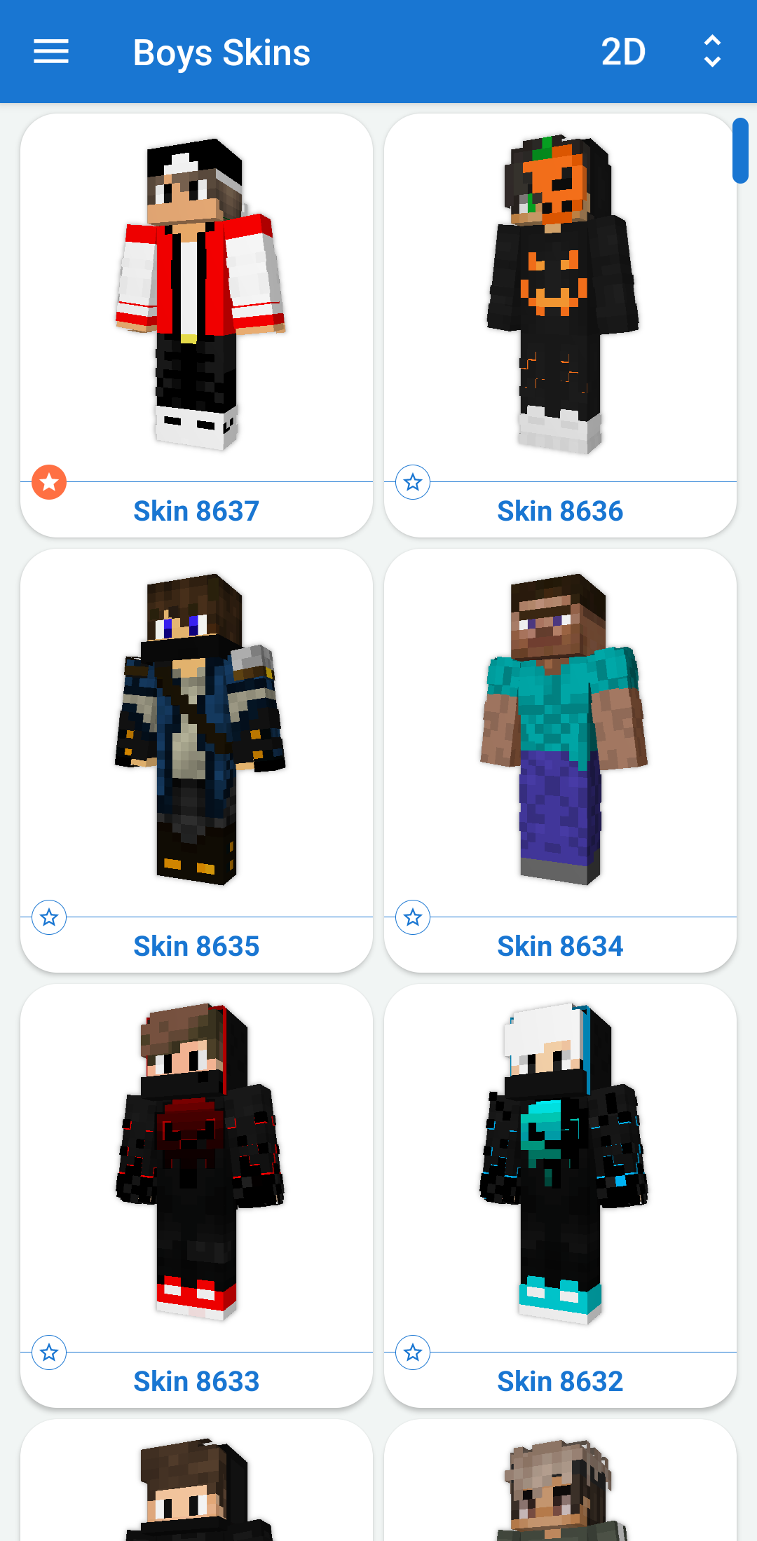 اسکرین شات 6 برنامه Boys Skins for Minecraft PE