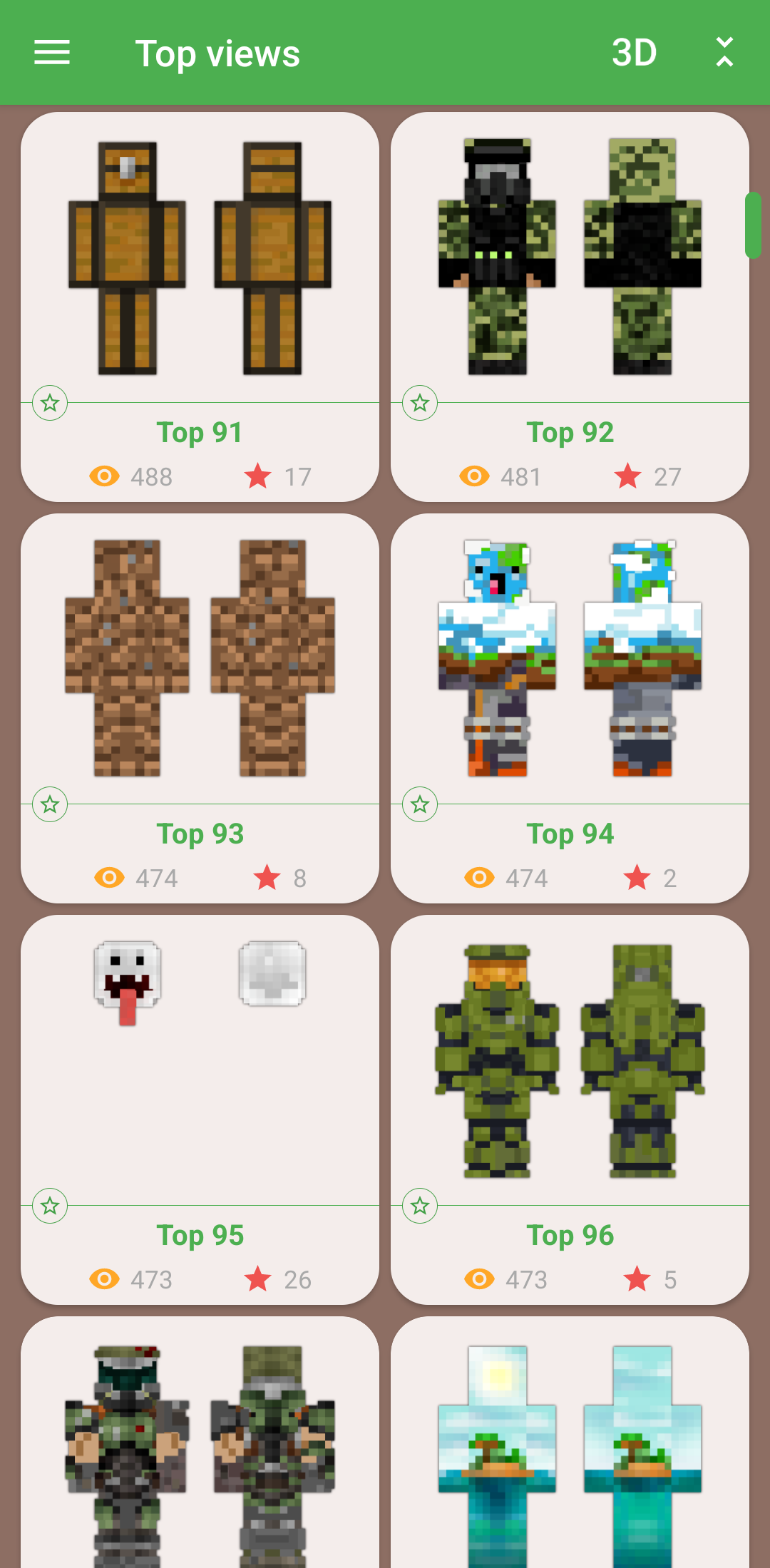اسکرین شات 4 برنامه Camouflage Skins for Minecraft