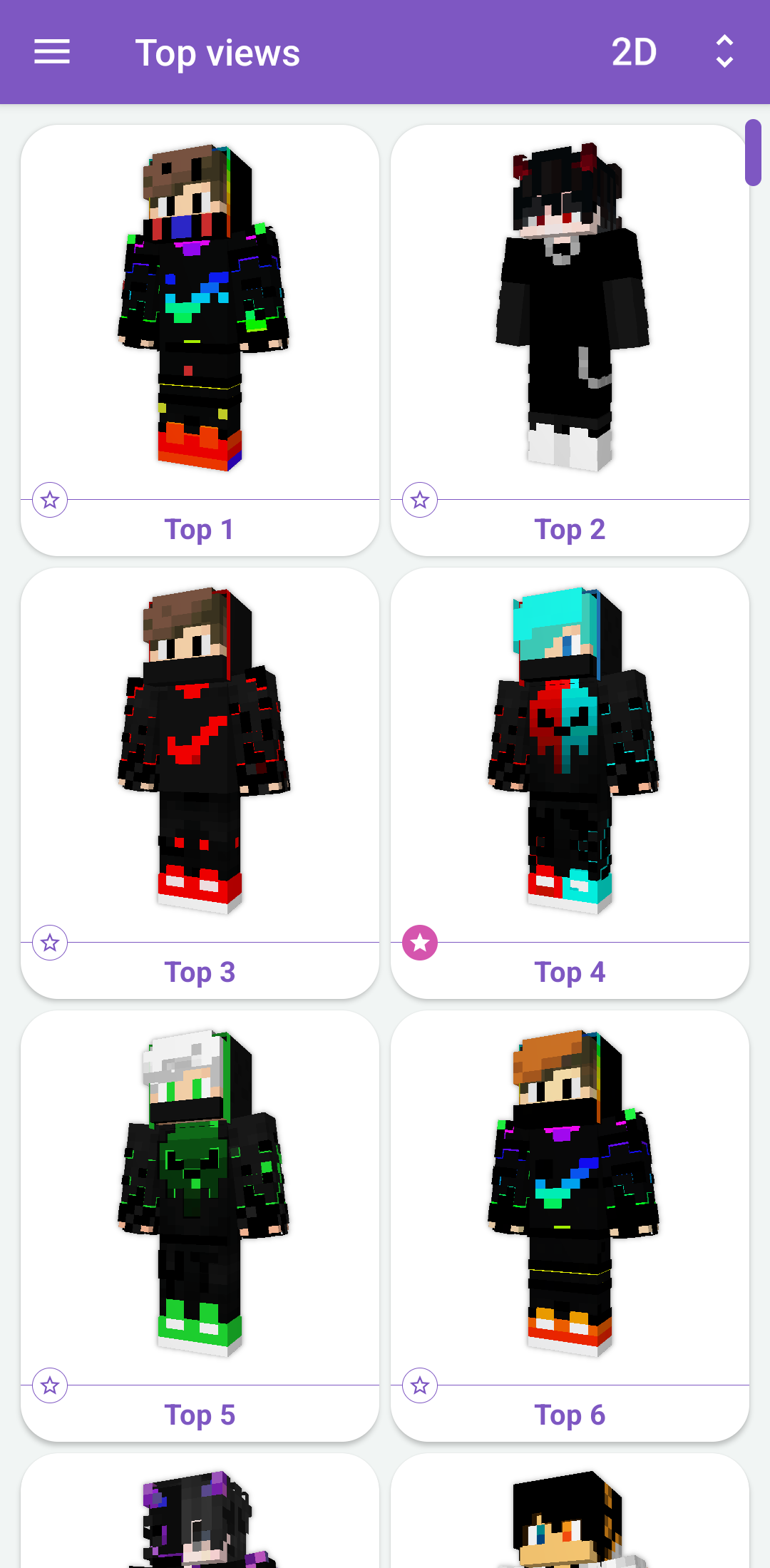 اسکرین شات 6 برنامه PvP Skins for Minecraft PE