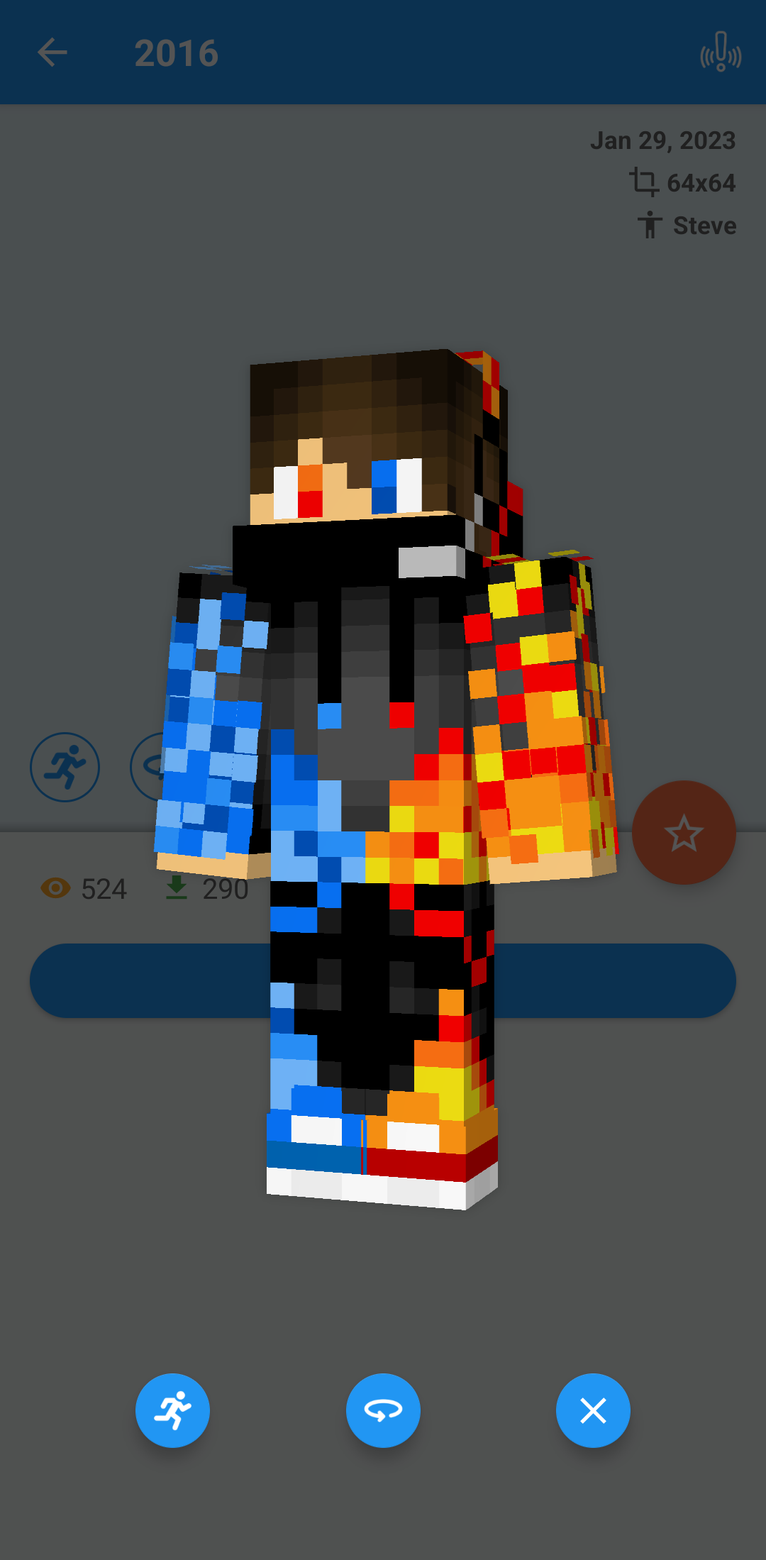اسکرین شات 4 برنامه SkinLand - skins for Minecraft