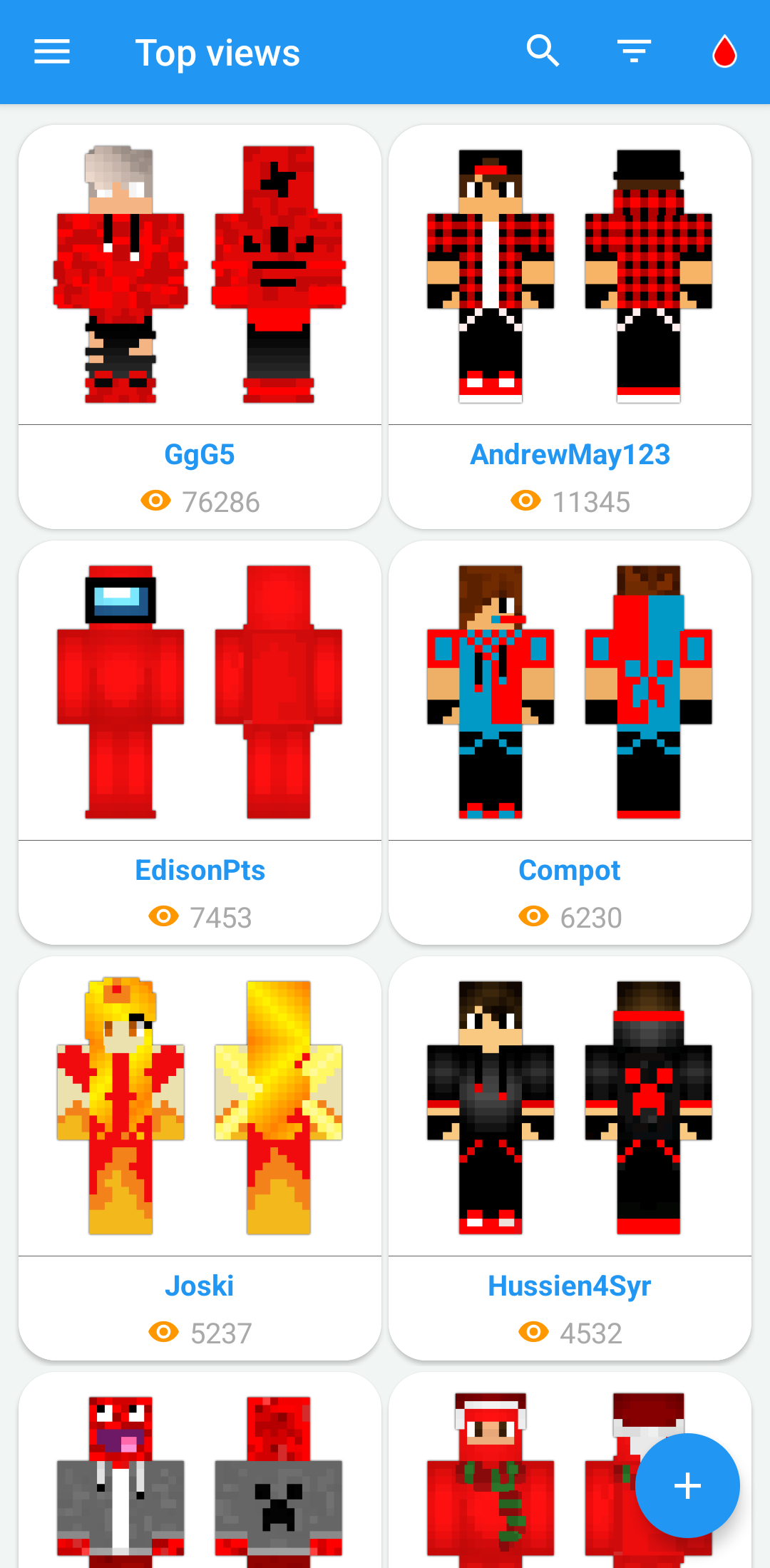 اسکرین شات 1 برنامه SkinLand - skins for Minecraft