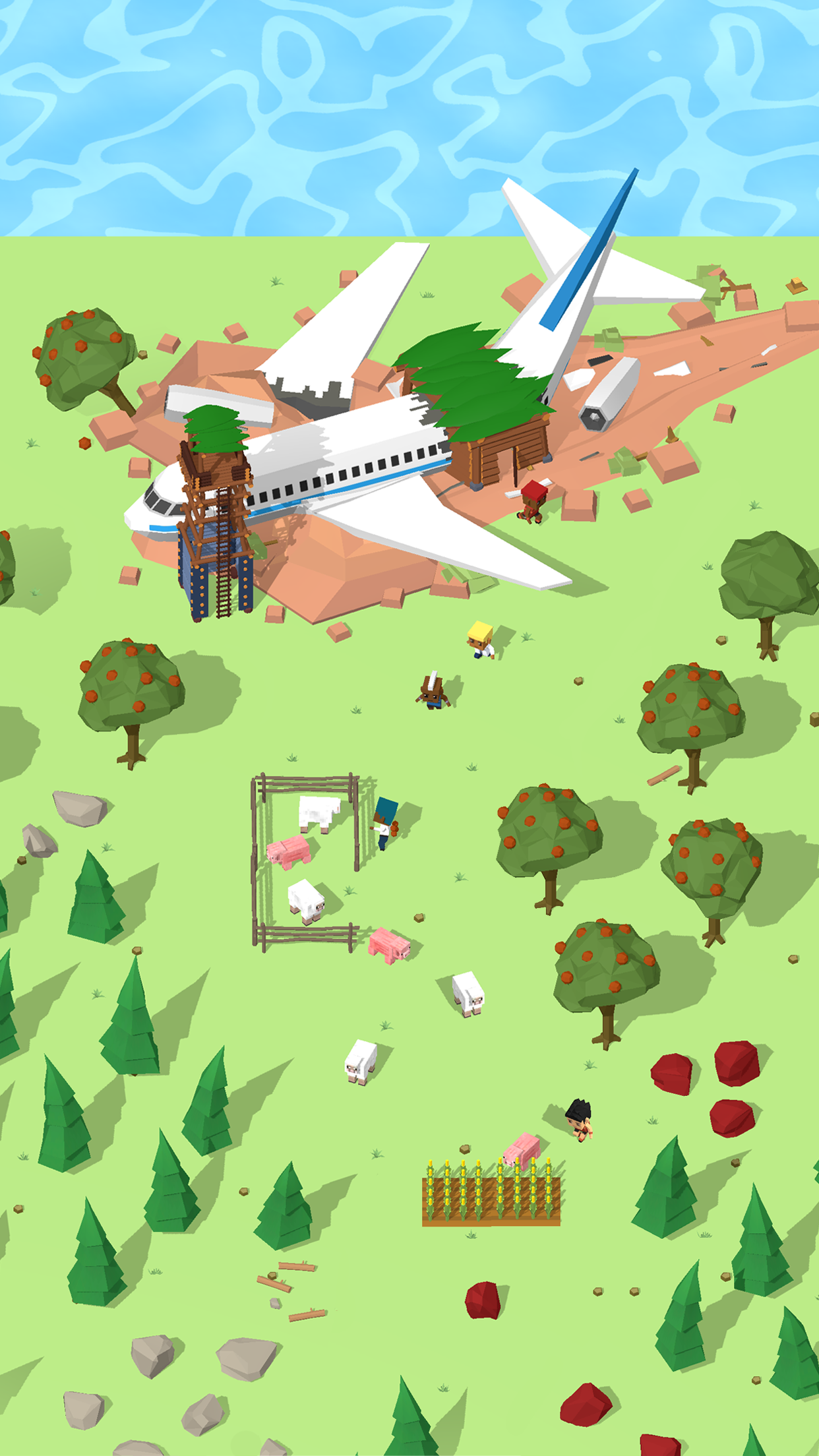 اسکرین شات 2 بازی Isle Builder: Click to Survive
