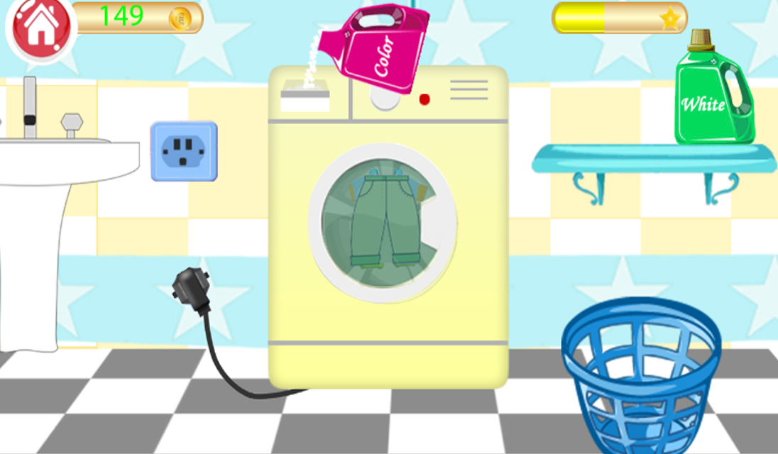 اسکرین شات 4 بازی Laundry Clothes Washing