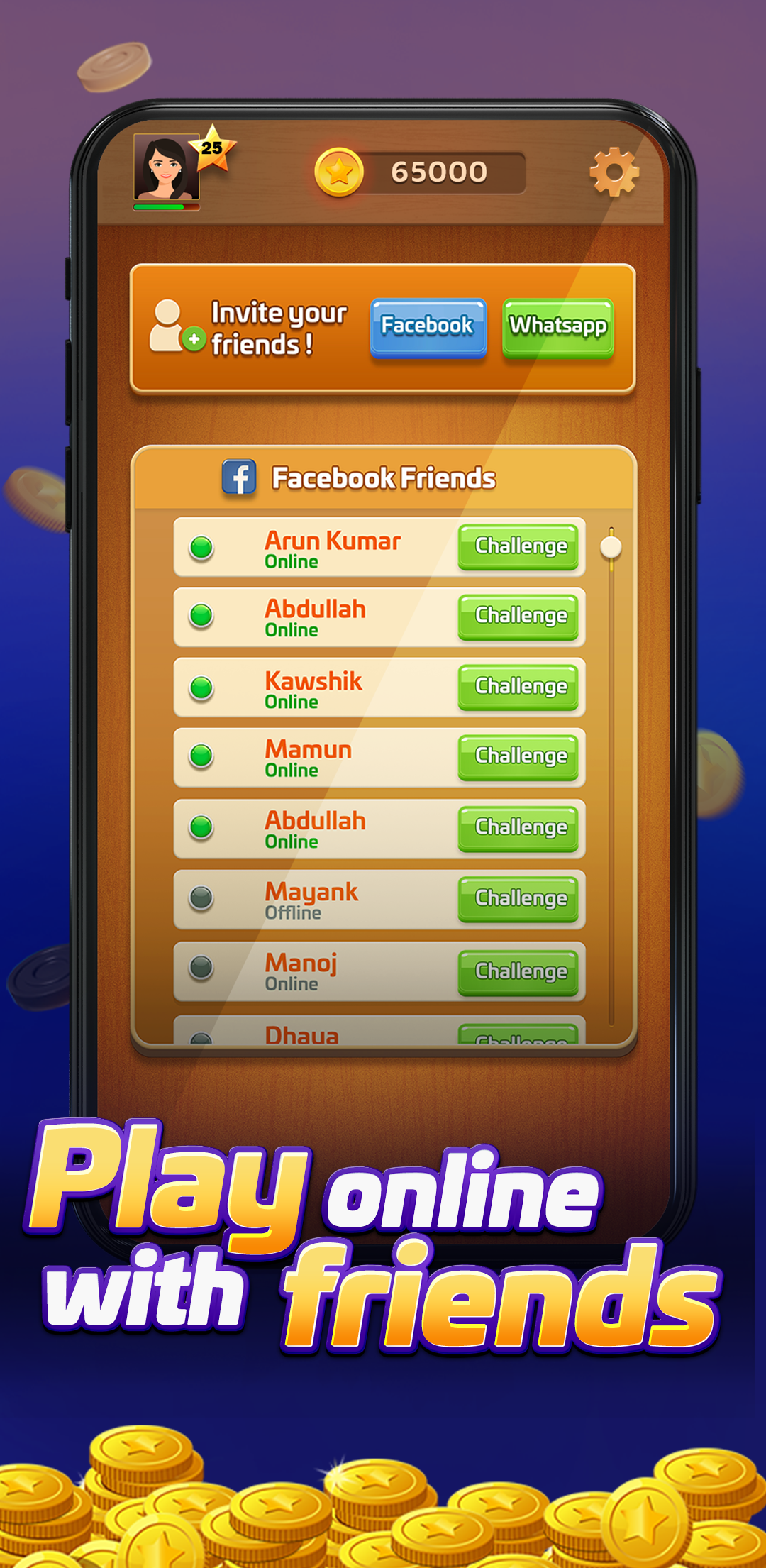 اسکرین شات 3 بازی Carrom Gold: Online Board Game