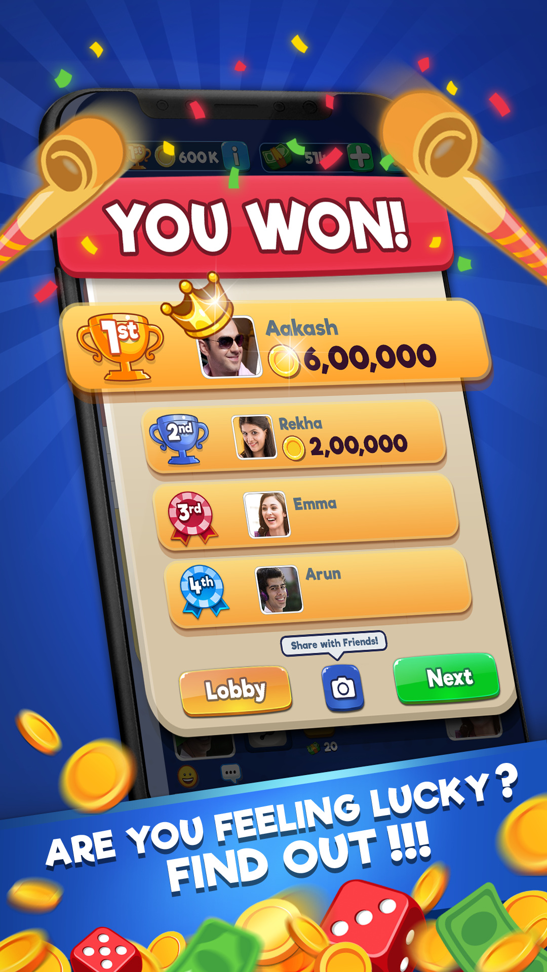 اسکرین شات 3 بازی Ludo Club - Fun Dice Game