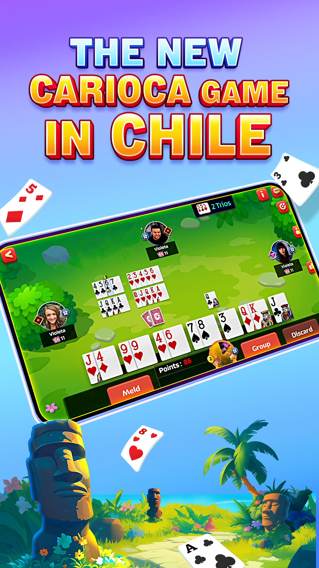 اسکرین شات 1 بازی Cards CLUB (With CARIOCA game)