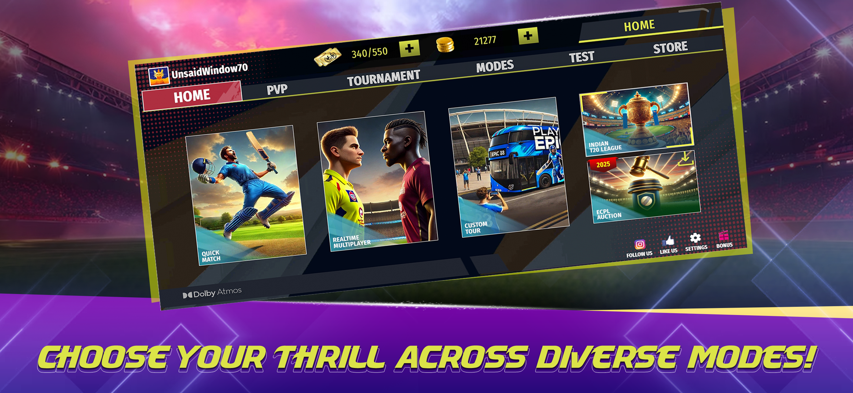 اسکرین شات 2 بازی Epic Cricket - Real 3D Game