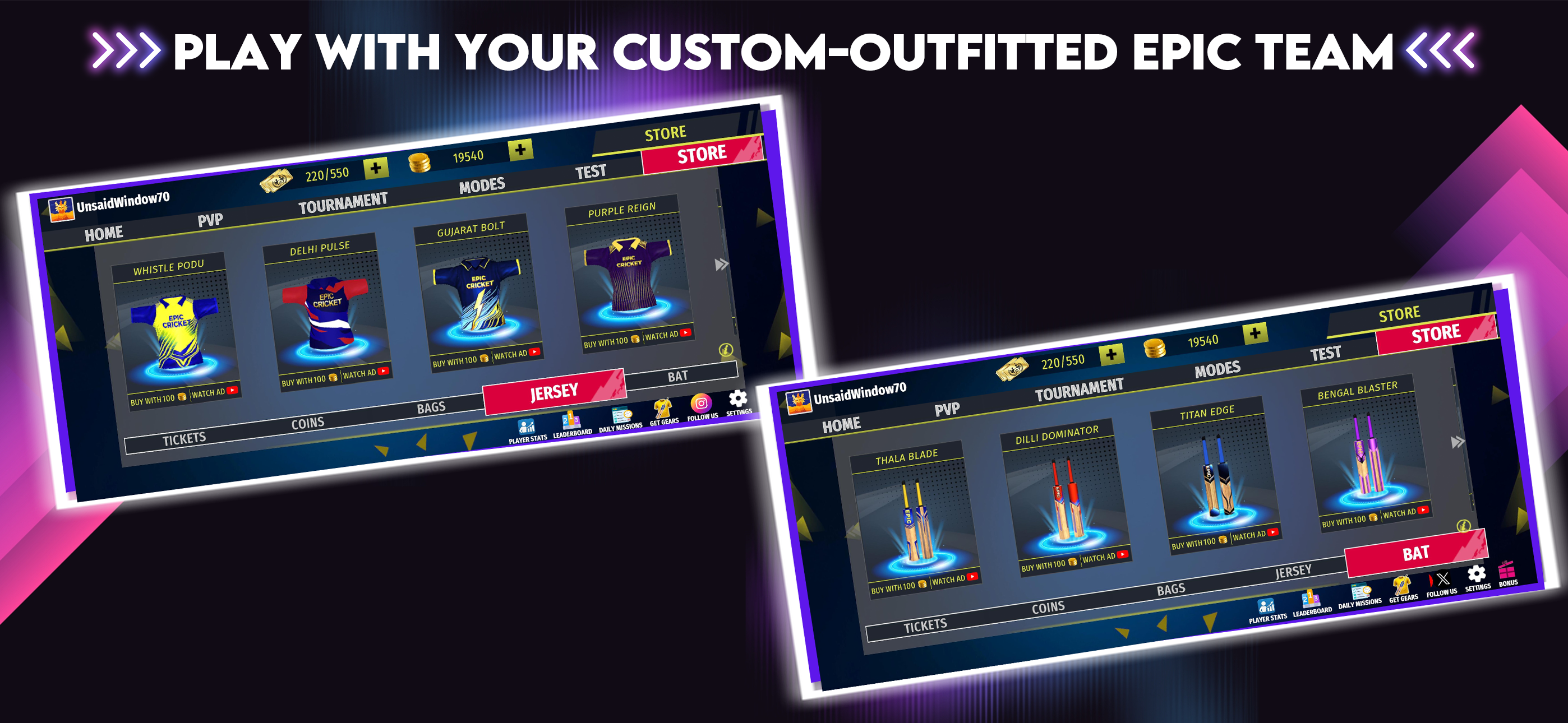 اسکرین شات 3 بازی Epic Cricket - Real 3D Game