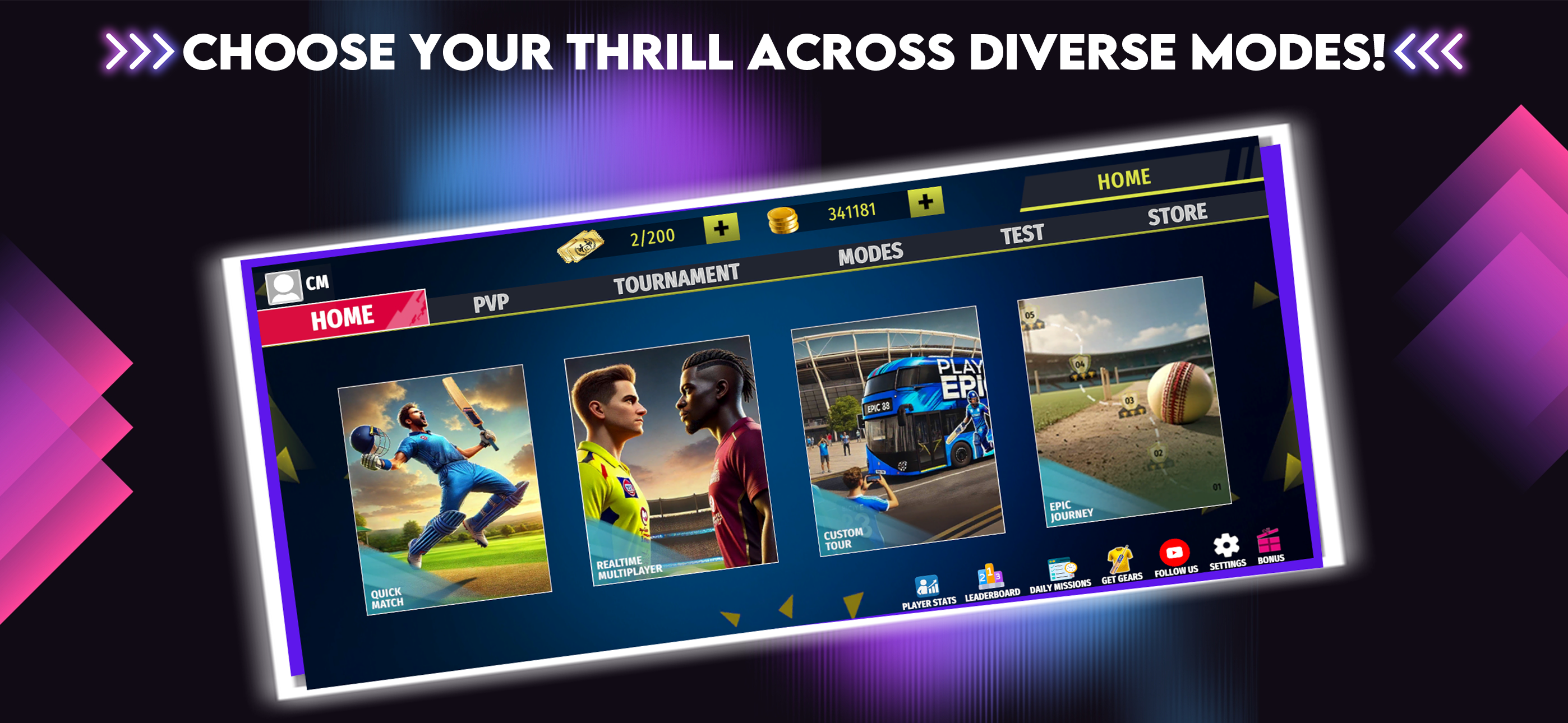 اسکرین شات 1 بازی Epic Cricket - Real 3D Game
