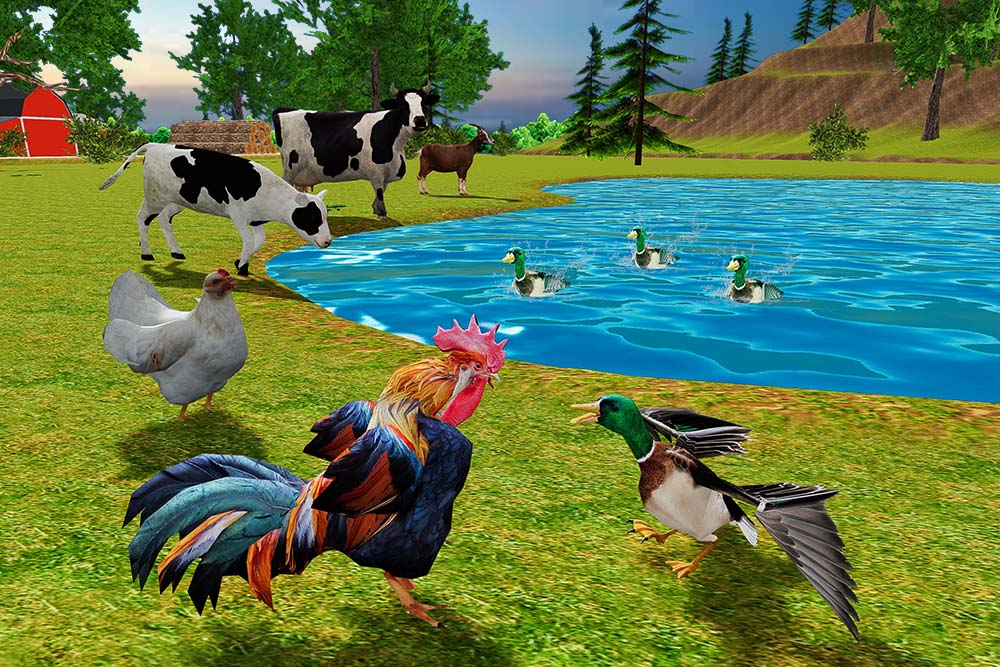 اسکرین شات 5 بازی Rooster Simulator - Chick Life