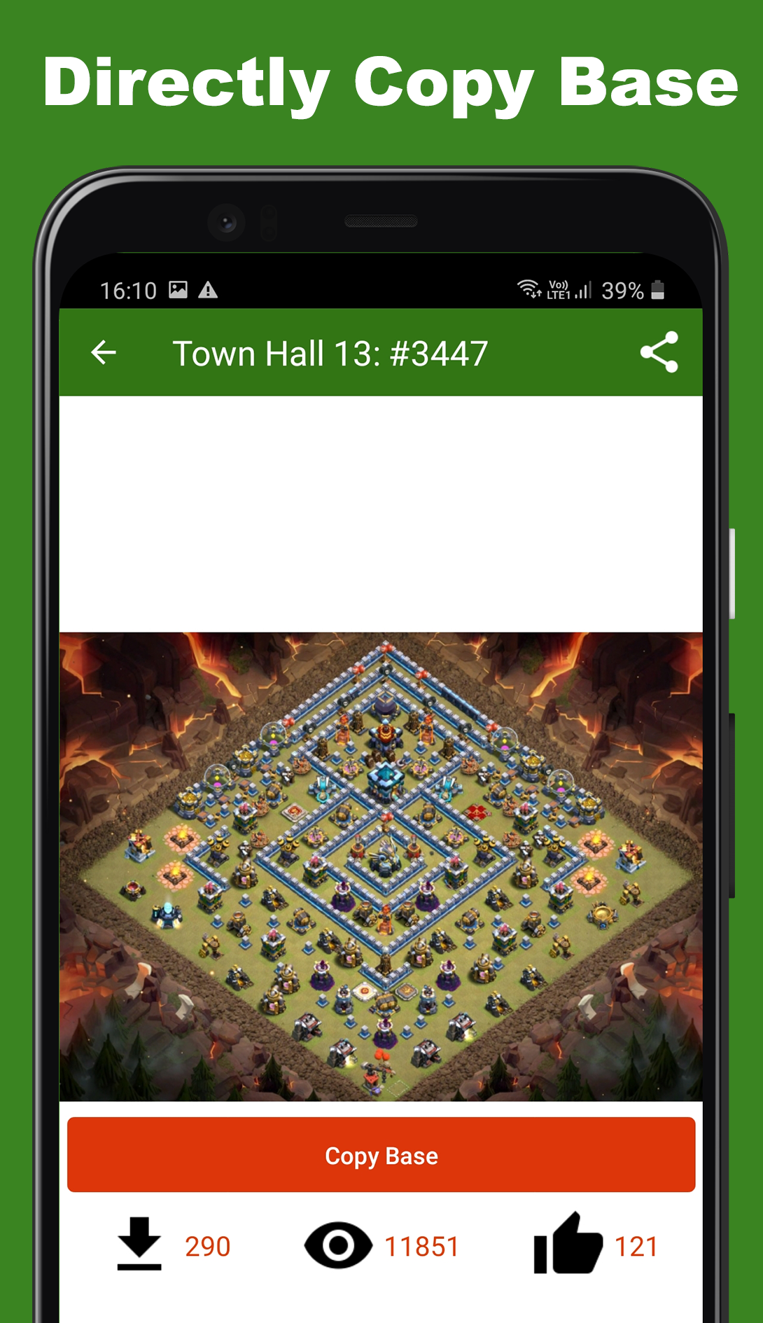 اسکرین شات 1 برنامه Maps of Clash of Clans 2024