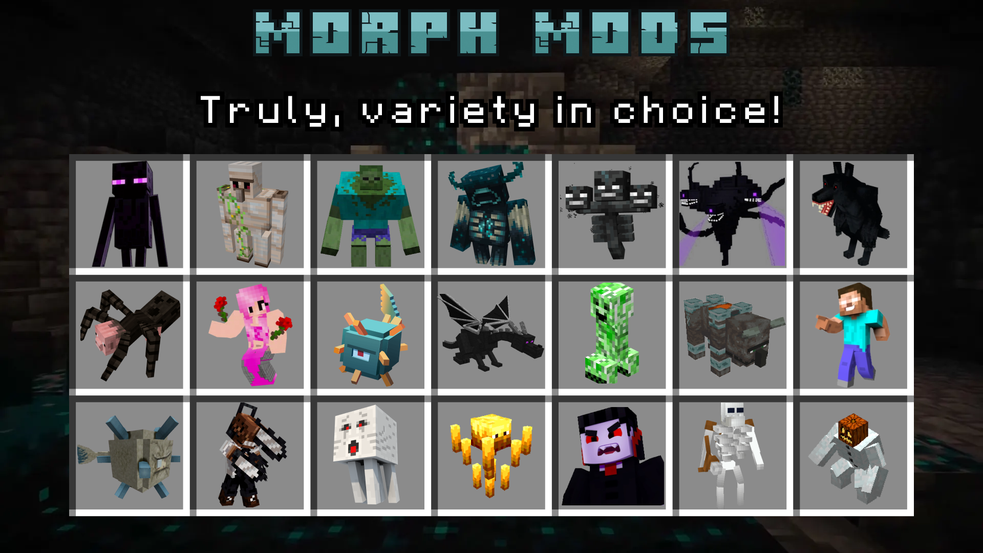 اسکرین شات 5 برنامه Morph into Mobs: Minecraft Mod