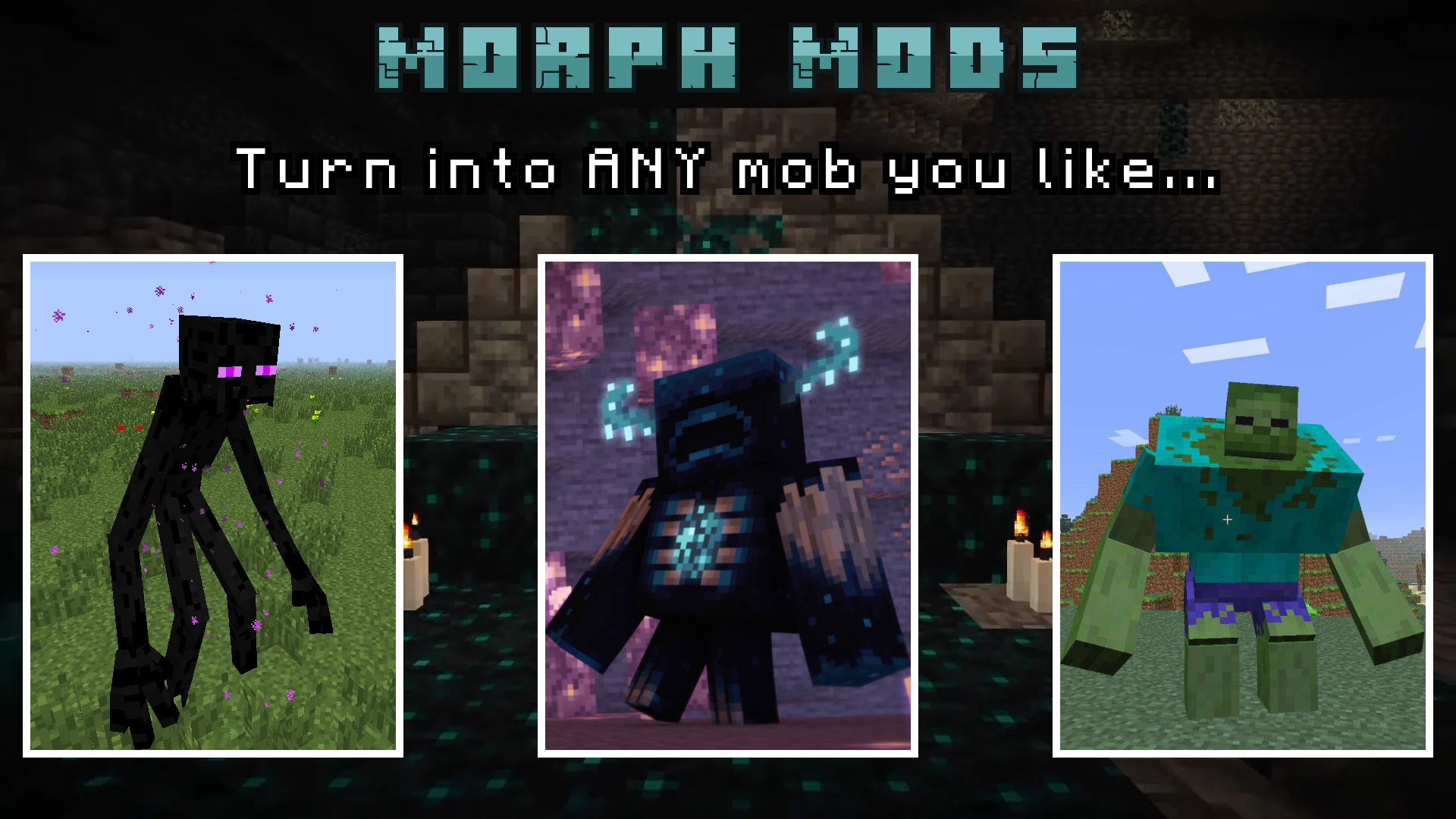 اسکرین شات 2 برنامه Morph into Mobs: Minecraft Mod