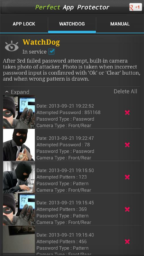 اسکرین شات 3 برنامه Perfect AppLock(App Protector)