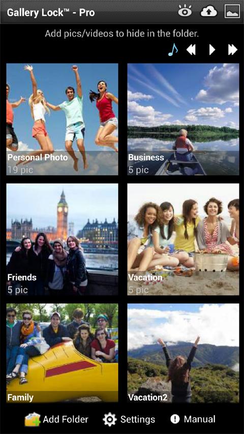 اسکرین شات 1 برنامه Gallery Lock (Hide pictures)